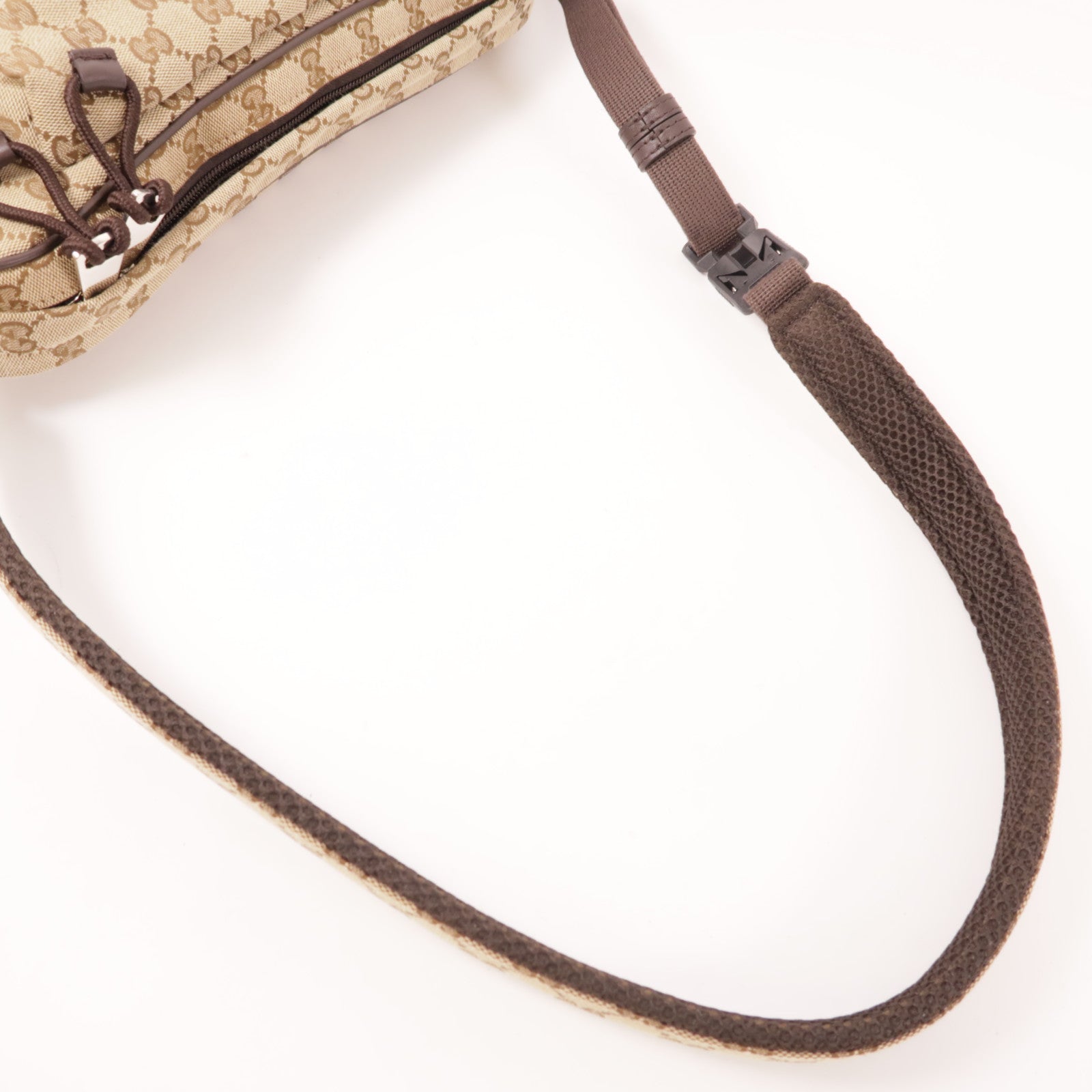 GUCCI GG SHW Shoulder Bag Canvas Brown 802096 FADUK