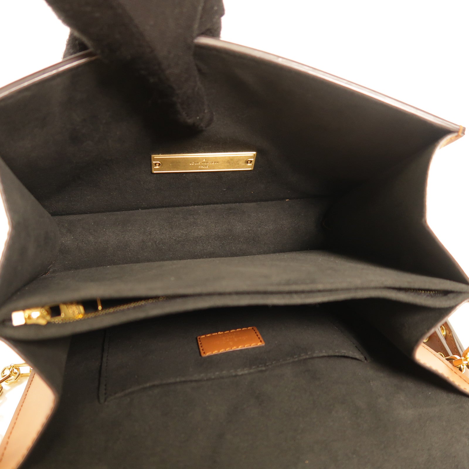 LOUIS VUITTON Monogram Reverse Dauphine MM金扣肩背袋