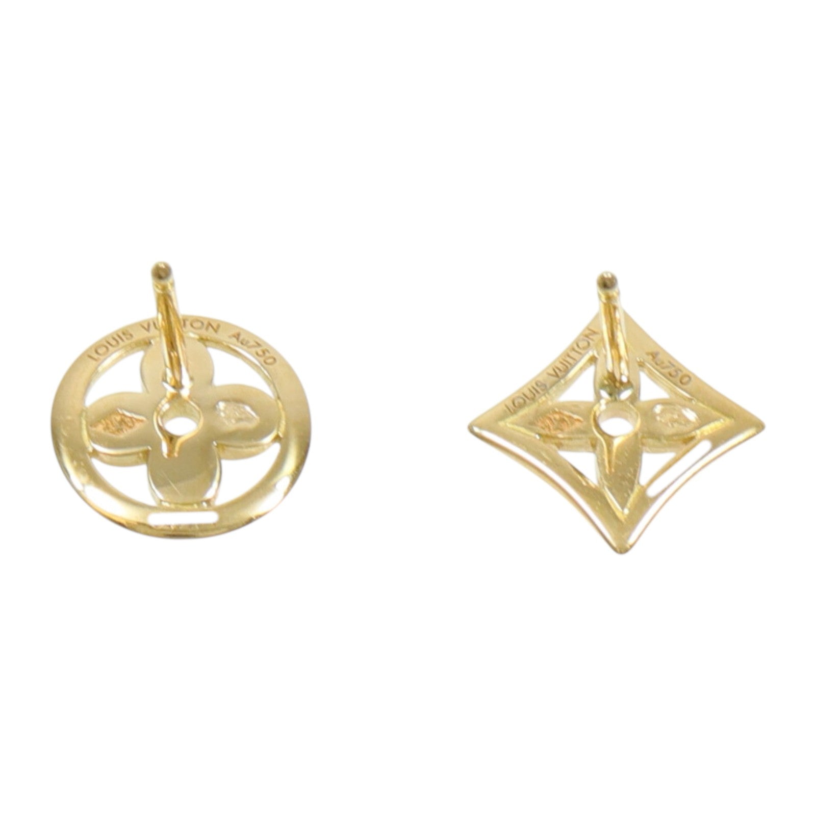 LOUIS VUITTON 18K黃金Resille Earrings耳環