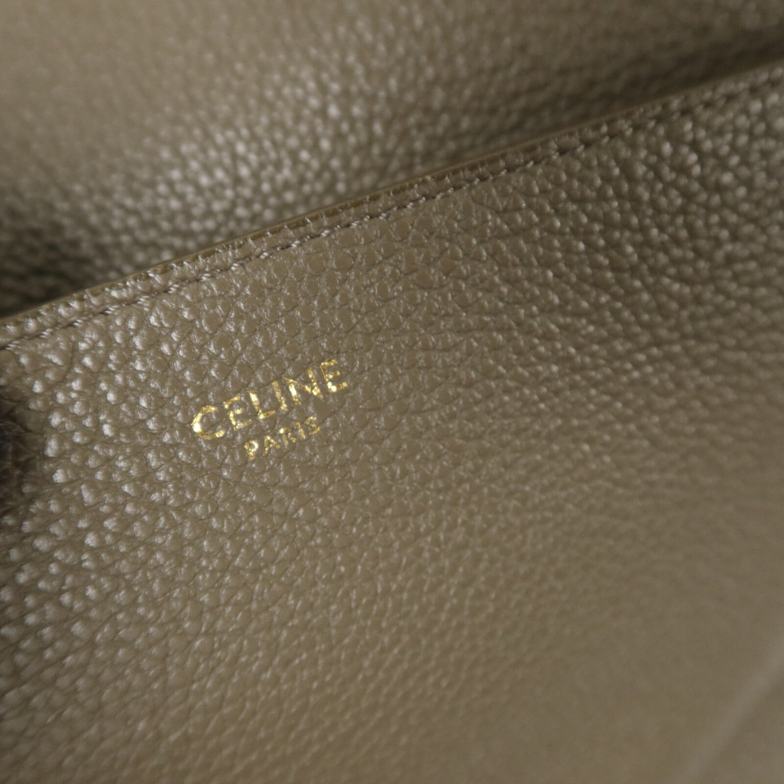 CELINE 牛皮皮革Sangle Bucket Large手挽袋
