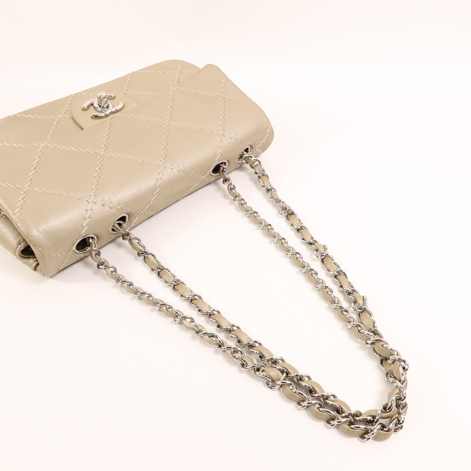 CHANEL 羊皮皮革Chain Shoulder鏈帶肩背袋