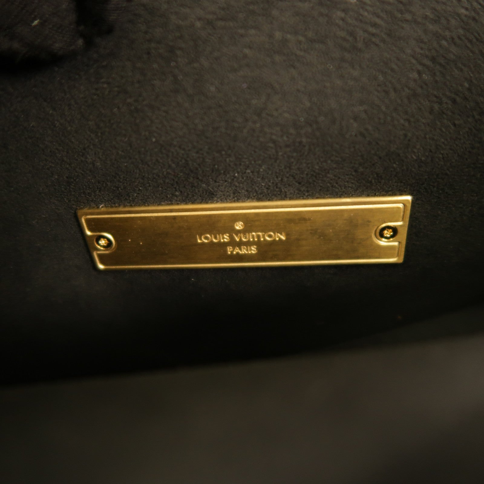 LOUIS VUITTON Monogram Reverse Dauphine MM金扣肩背袋