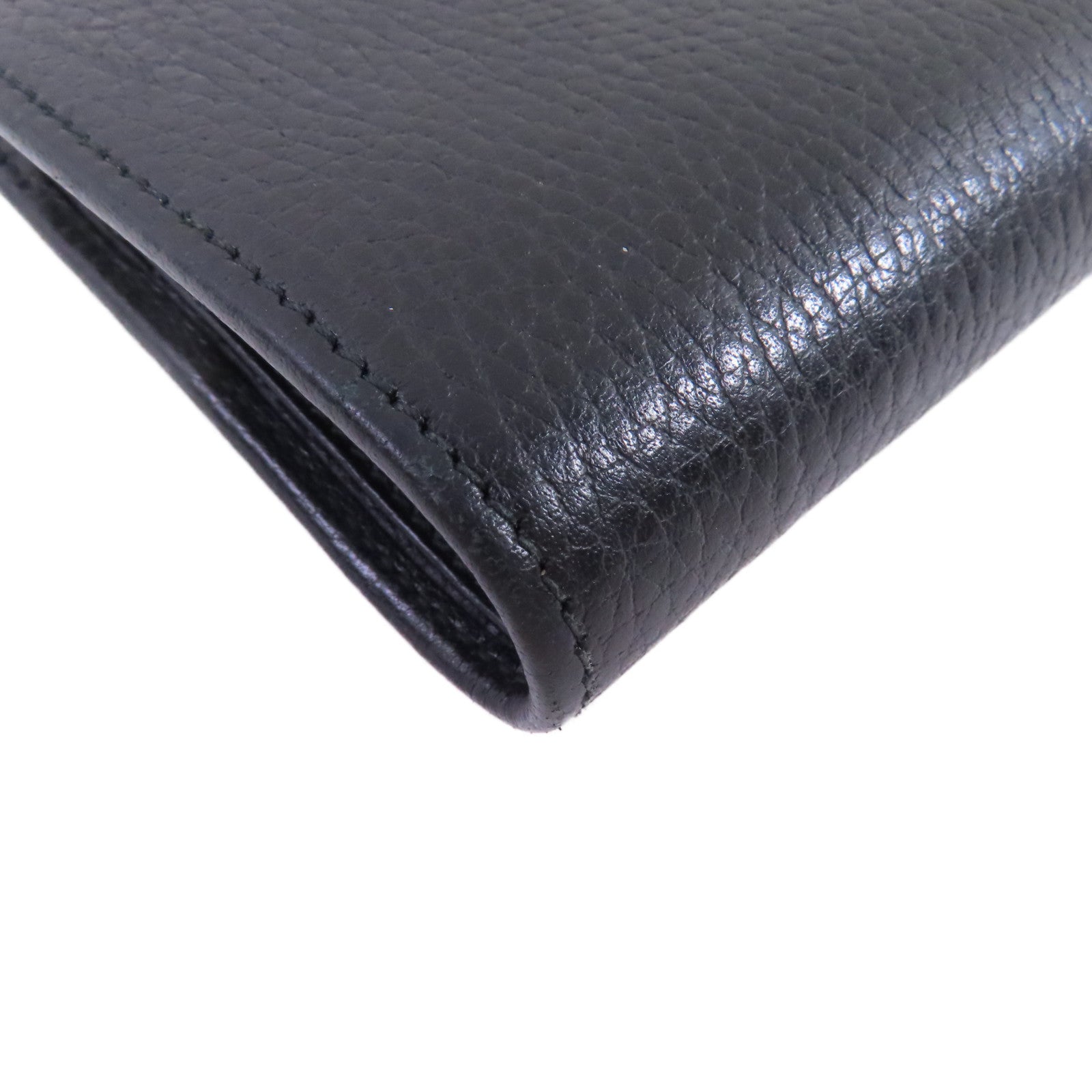 GUCCI 牛皮皮革Petit GG Marmont L-Shaped Zipper Medium Wallet金扣錢包黑色