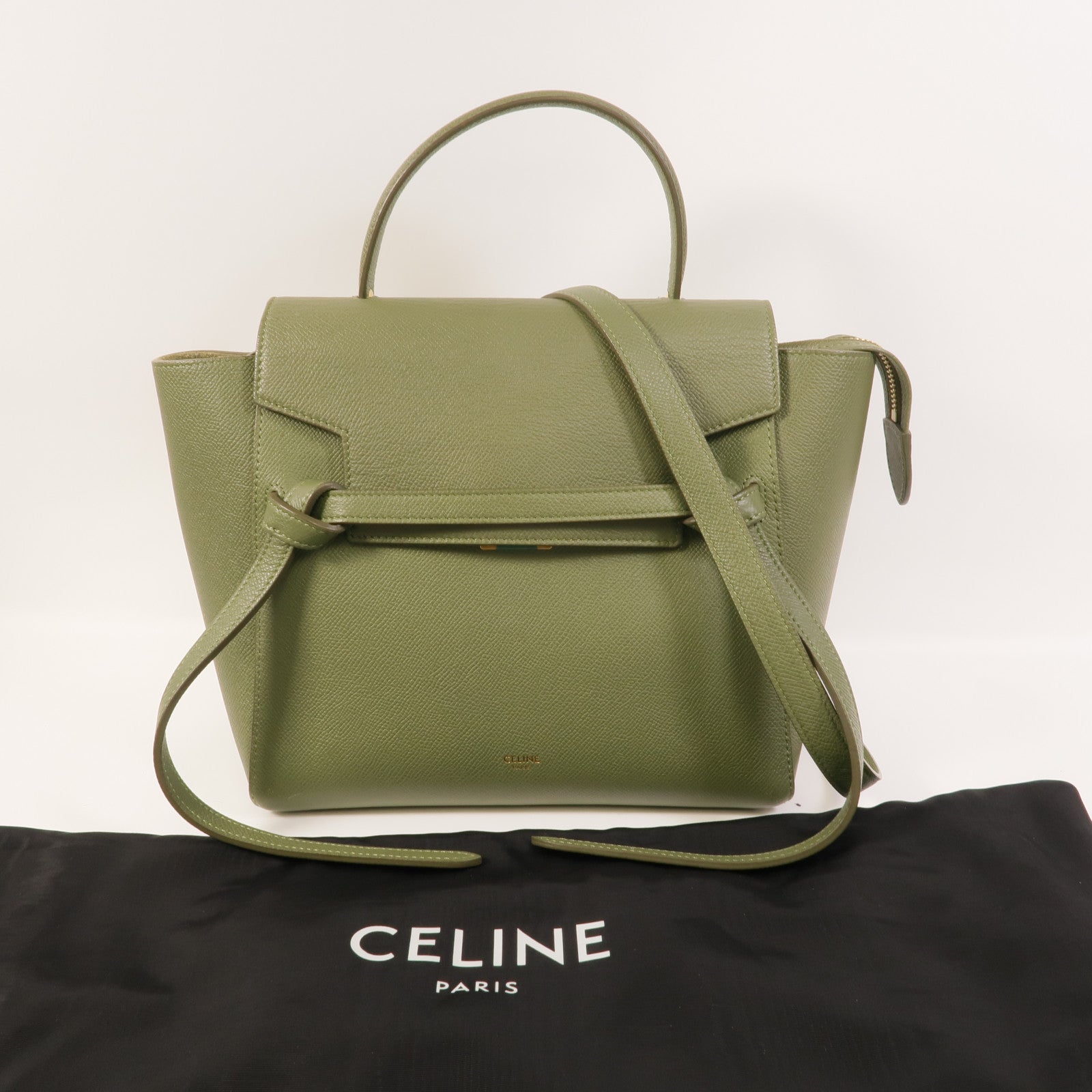 CELINE 牛皮皮革Micro Belt Bag手挽肩背兩用袋