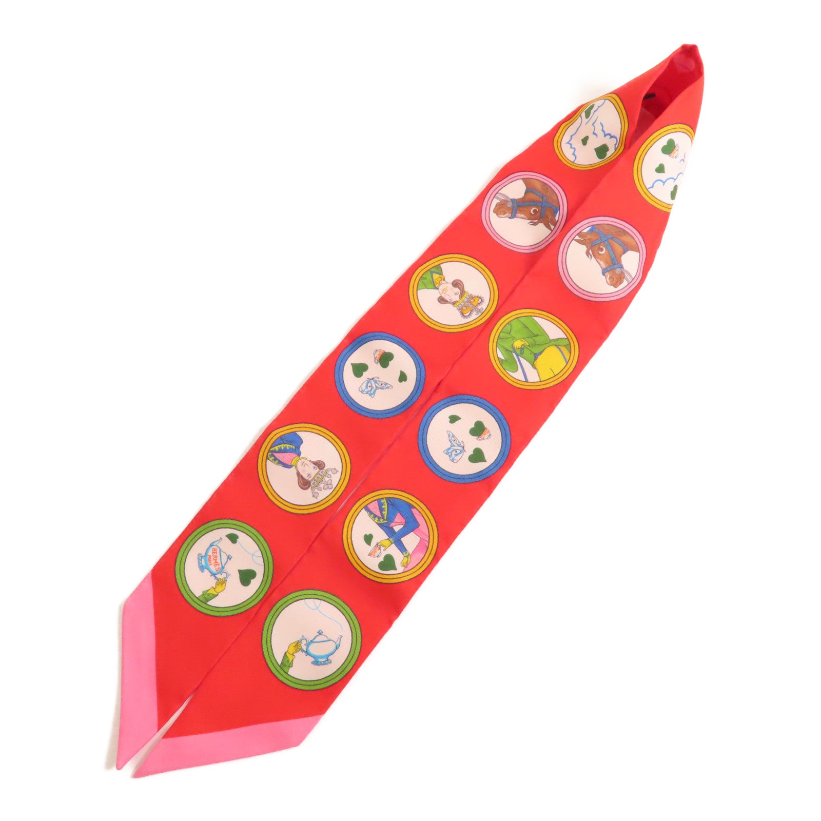 HERMES 絲質Twilly絲巾