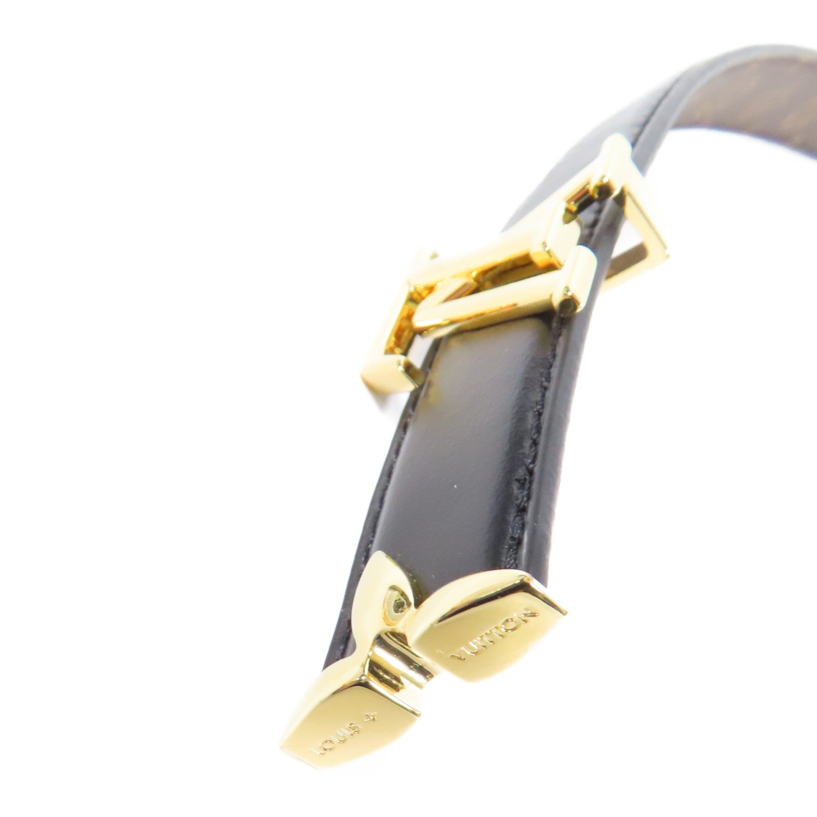 LOUIS VUITTON Monogram Pretty Belt金扣皮帶