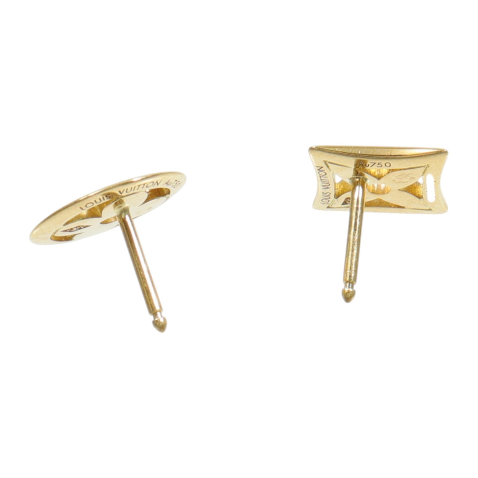 LOUIS VUITTON 18K黃金Resille Earrings耳環