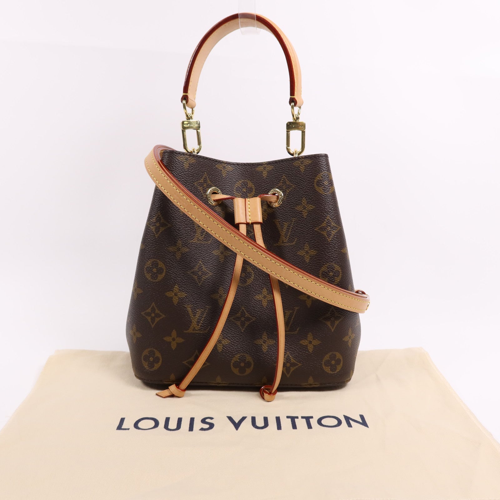 LOUIS VUITTON Monogram Neonoe BB金扣手挽肩背兩用袋