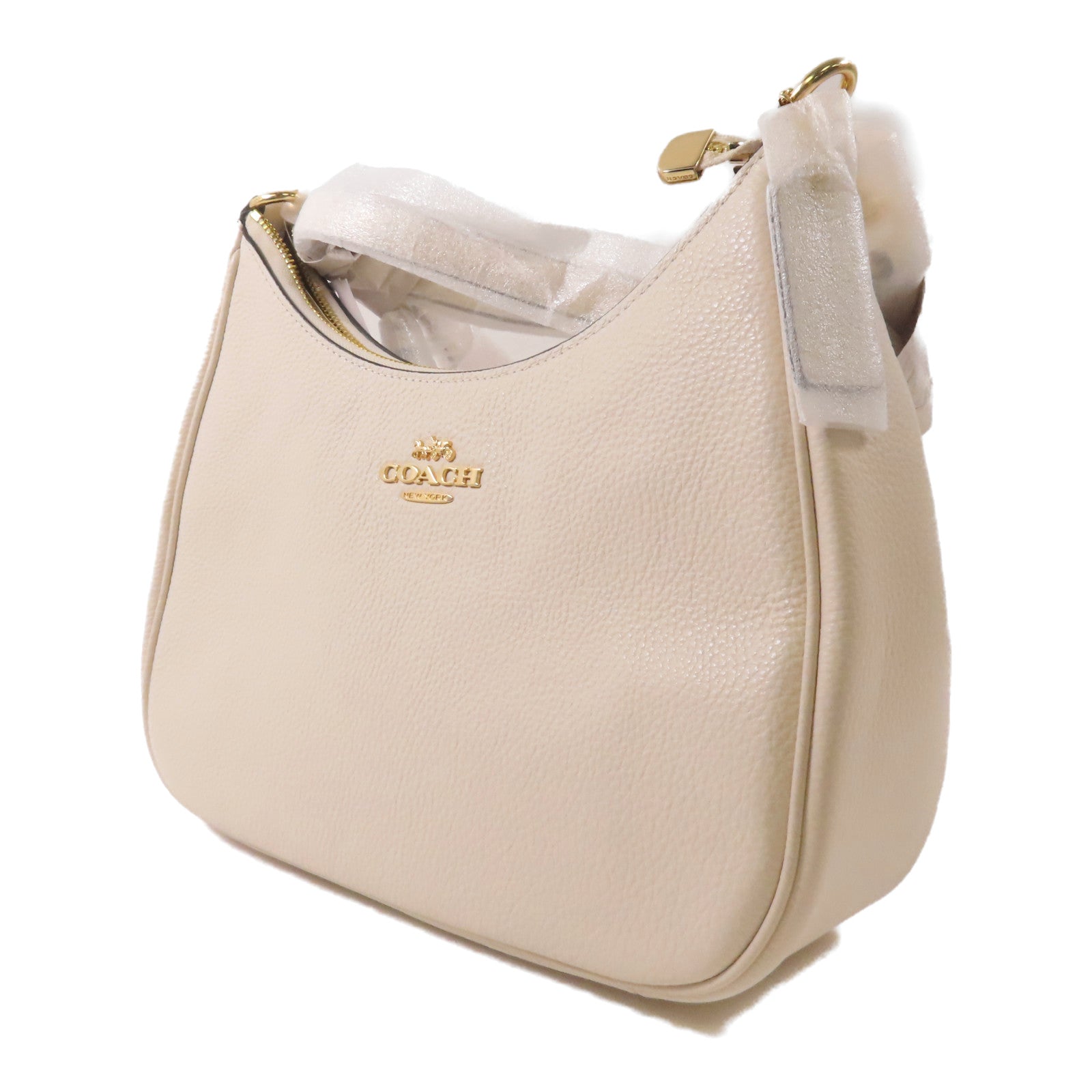 COACH 牛皮皮革Shoulder Bag金扣肩背袋