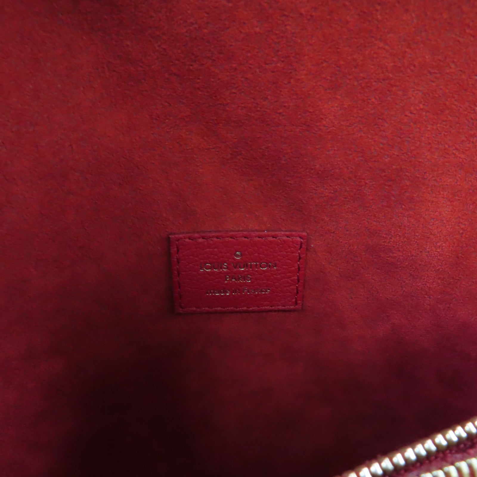 LOUIS VUITTON Monogram Victoire Shoulder Bag金扣鏈帶肩背袋紅色/啡色