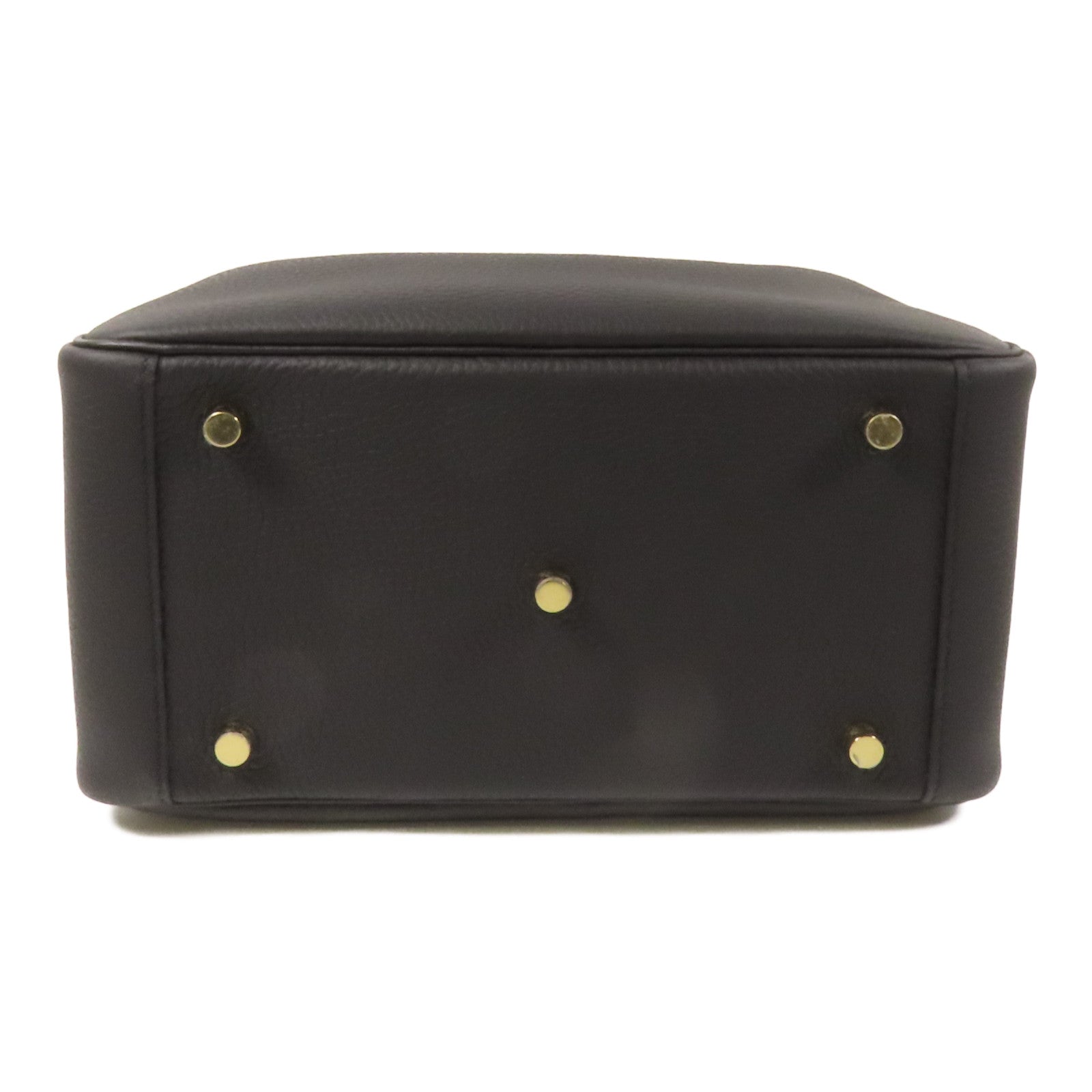 HERMES Clemence皮革Lindy 26金扣手挽肩背兩用袋Noir