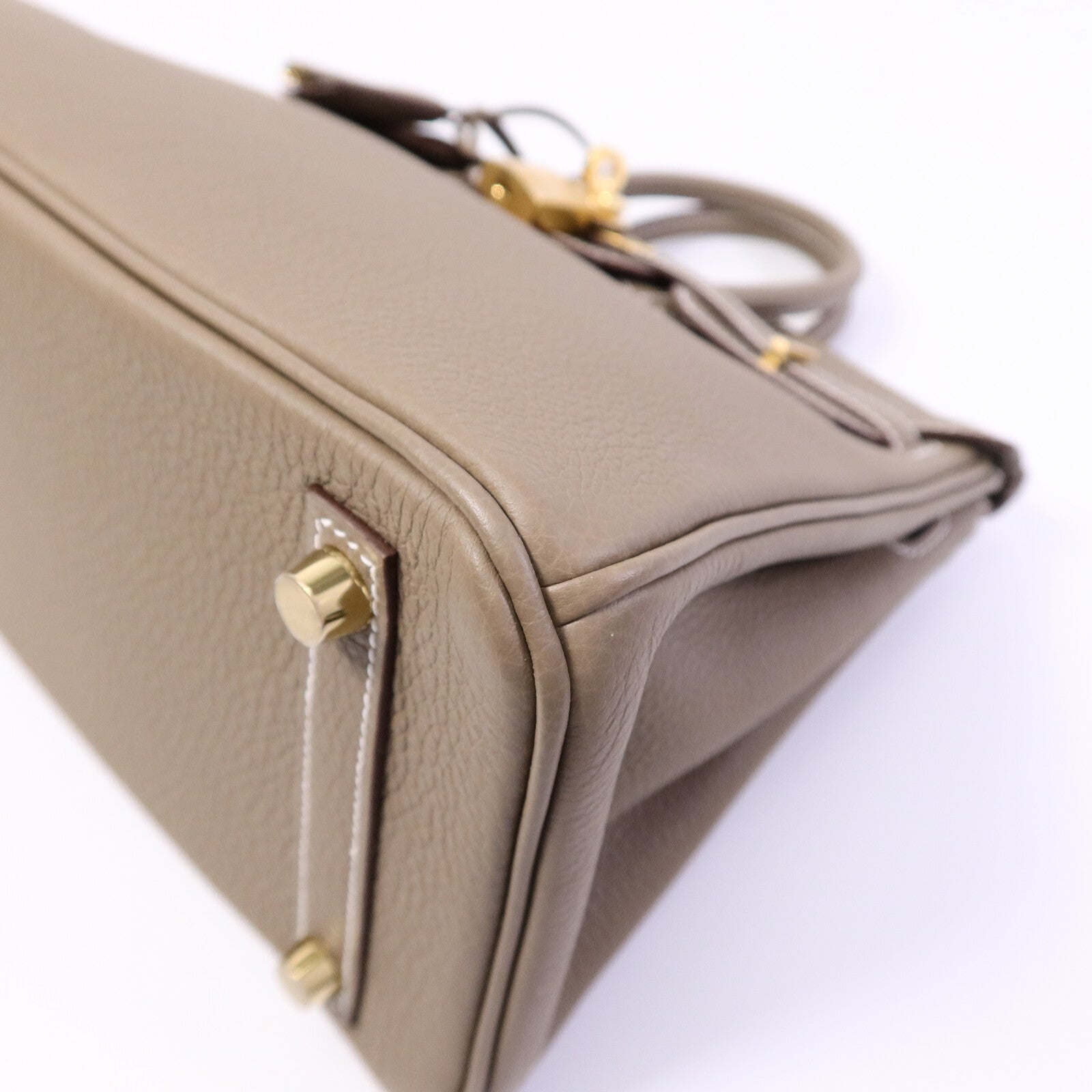 HERMES Togo皮革Birkin 25手挽袋Etoupe