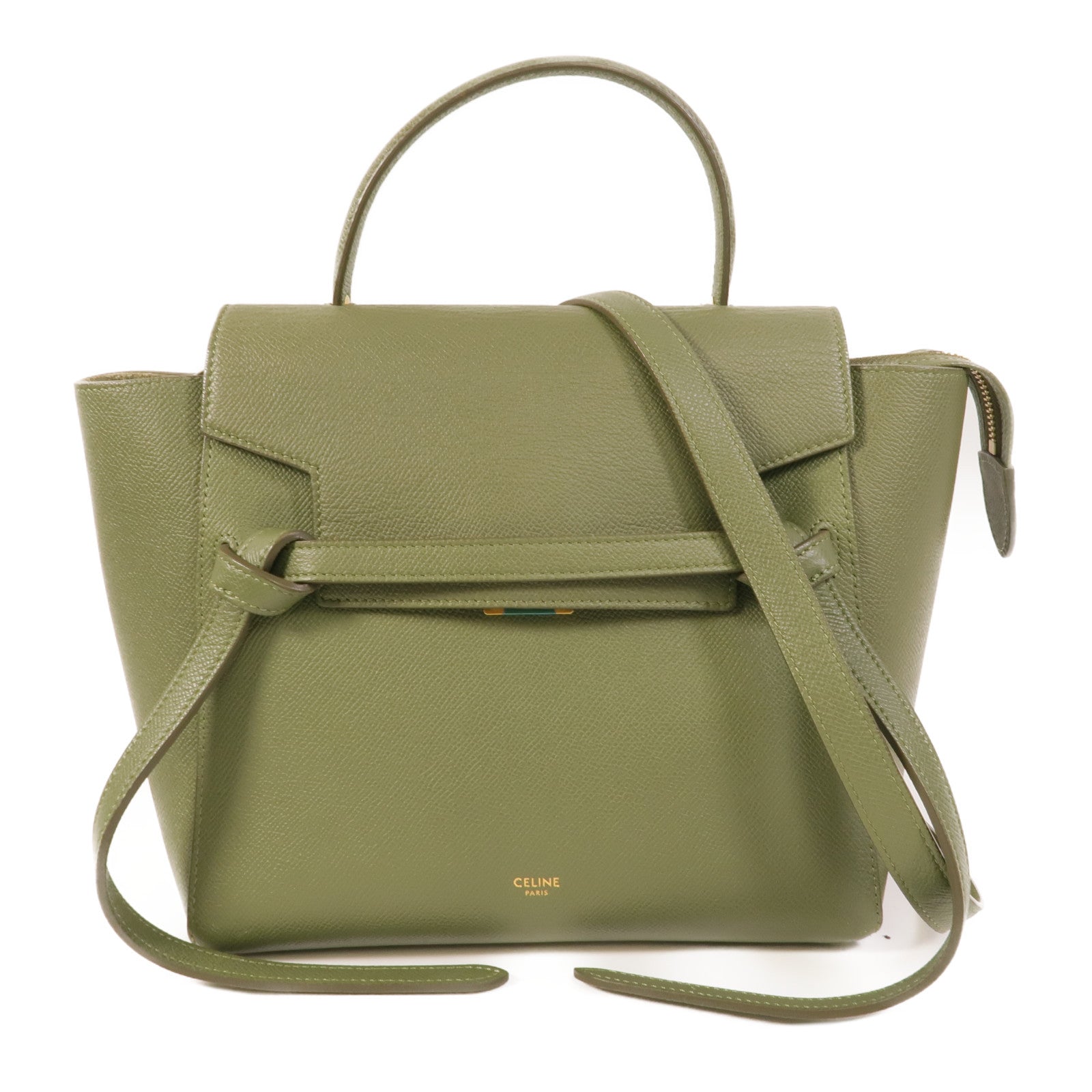 CELINE 牛皮皮革Micro Belt Bag手挽肩背兩用袋