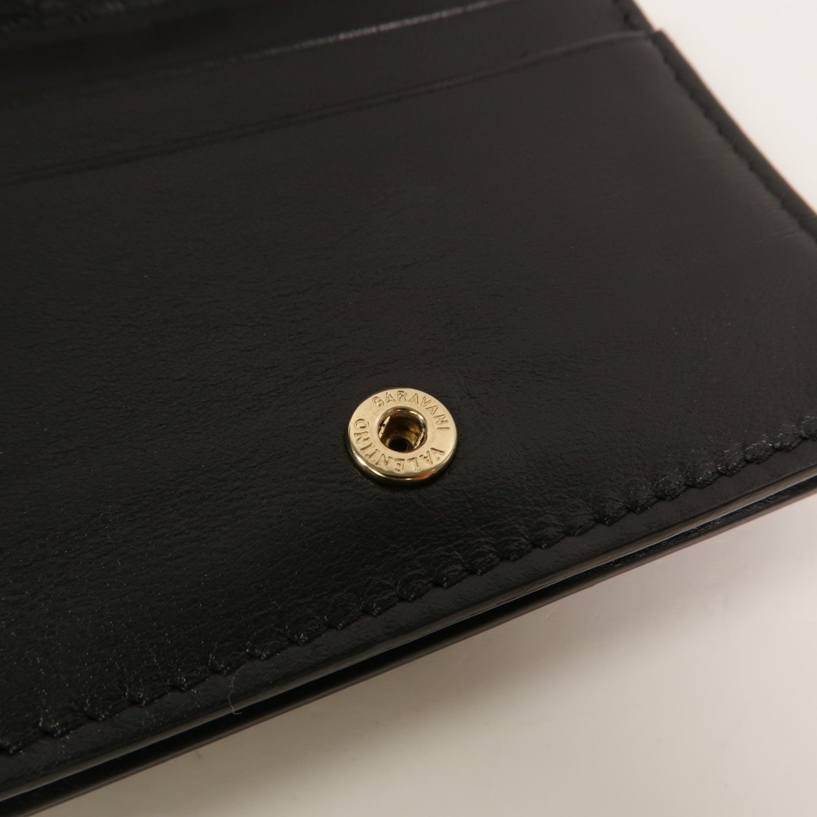 Valentino 牛皮皮革Rockstud Card Case卡片套