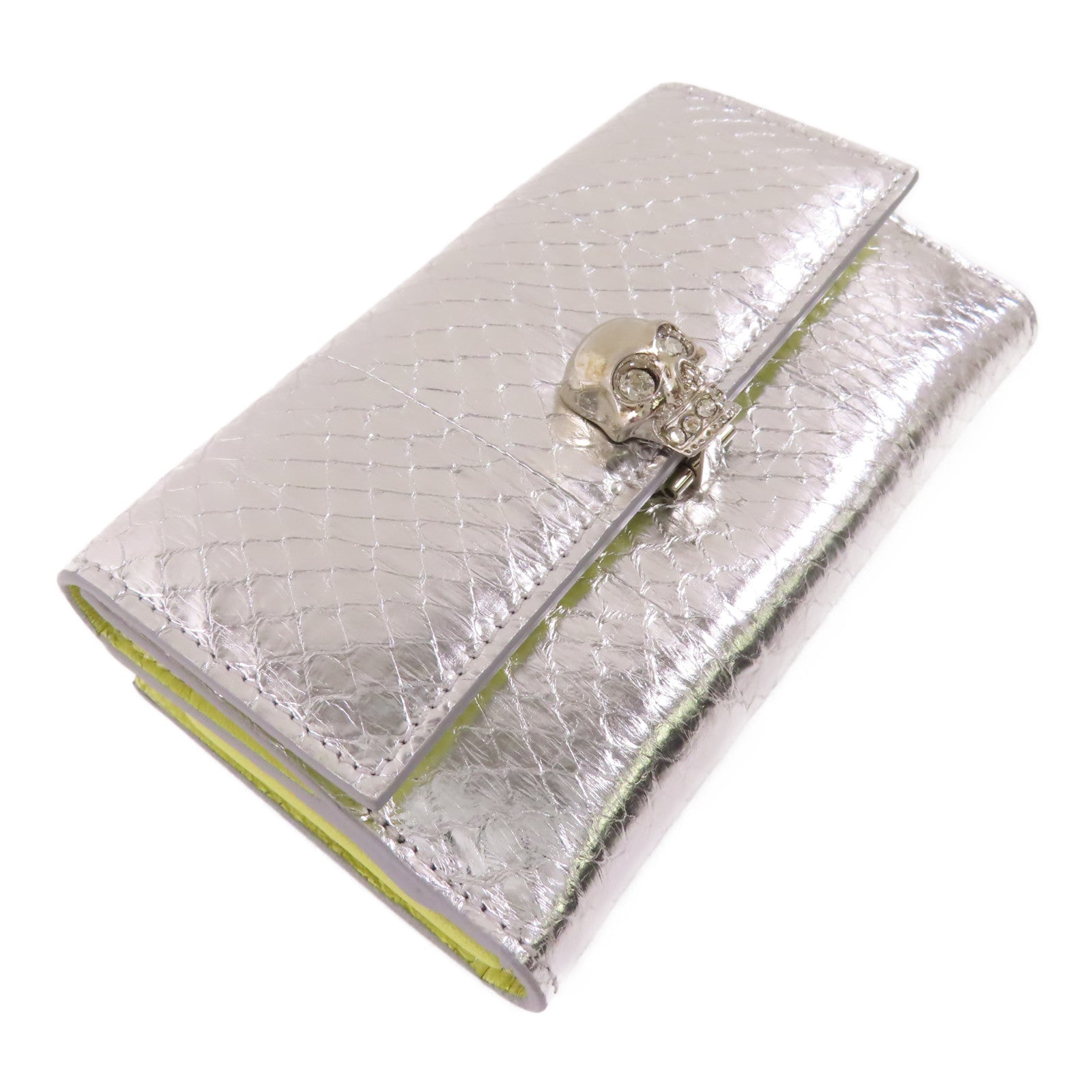 SELECTION 皮革Alexander Mcqueen Wallet銀扣長錢包