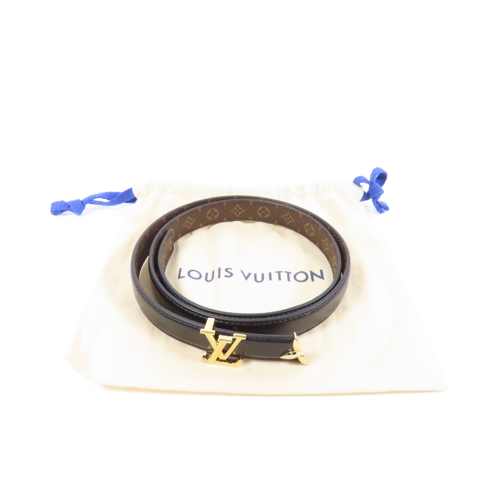 LOUIS VUITTON Monogram Pretty Belt金扣皮帶