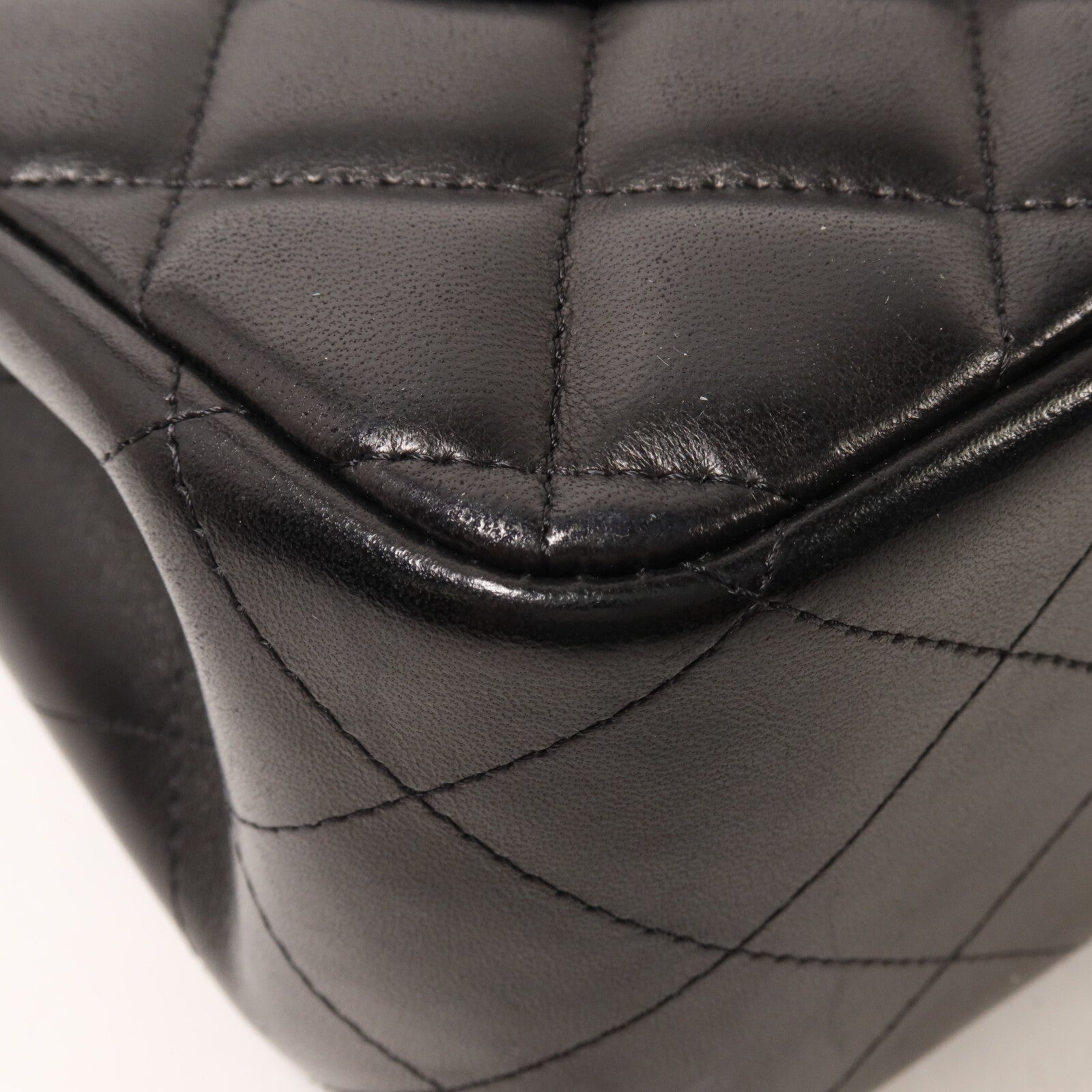 CHANEL 羊皮皮革Large Classic鏈帶肩背袋