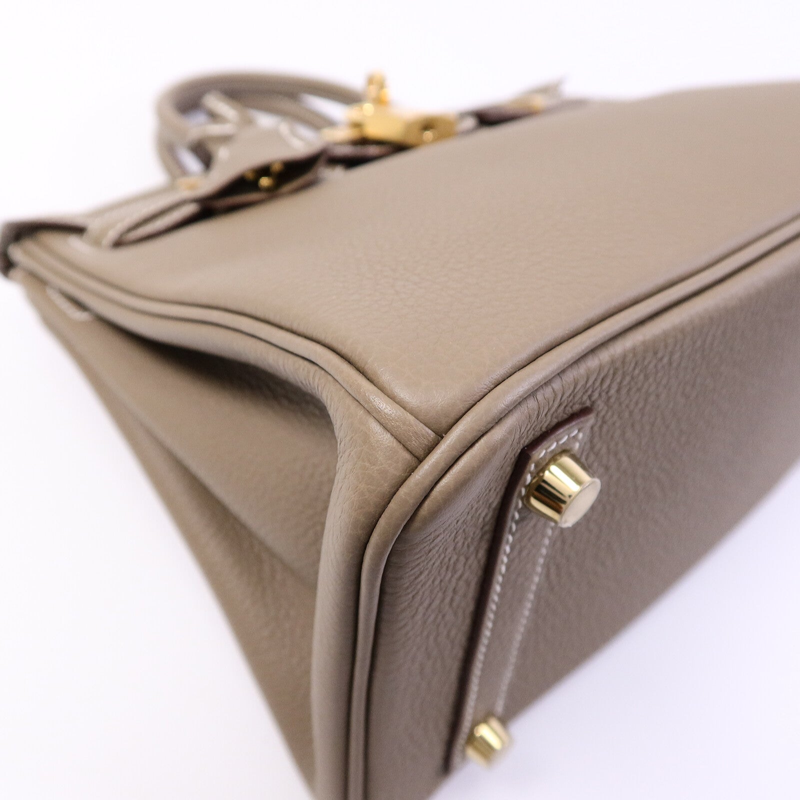 HERMES Togo皮革Birkin 25手挽袋Etoupe