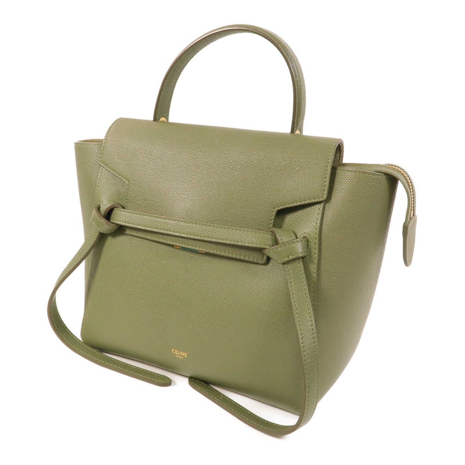 CELINE 牛皮皮革Micro Belt Bag手挽肩背兩用袋