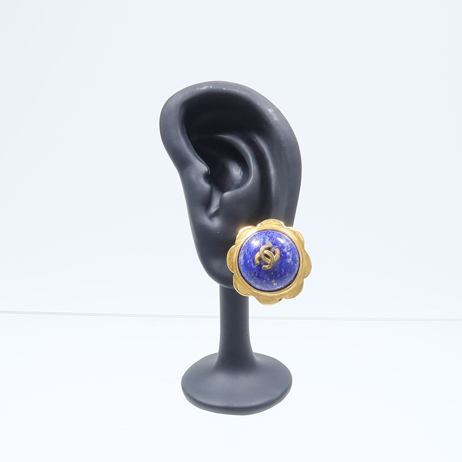 CHANEL 金屬/PVC Vintage Earrings耳環