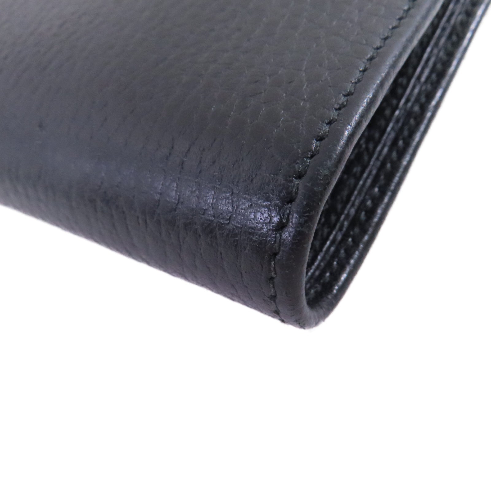 GUCCI 牛皮皮革Petit GG Marmont L-Shaped Zipper Medium Wallet金扣錢包黑色