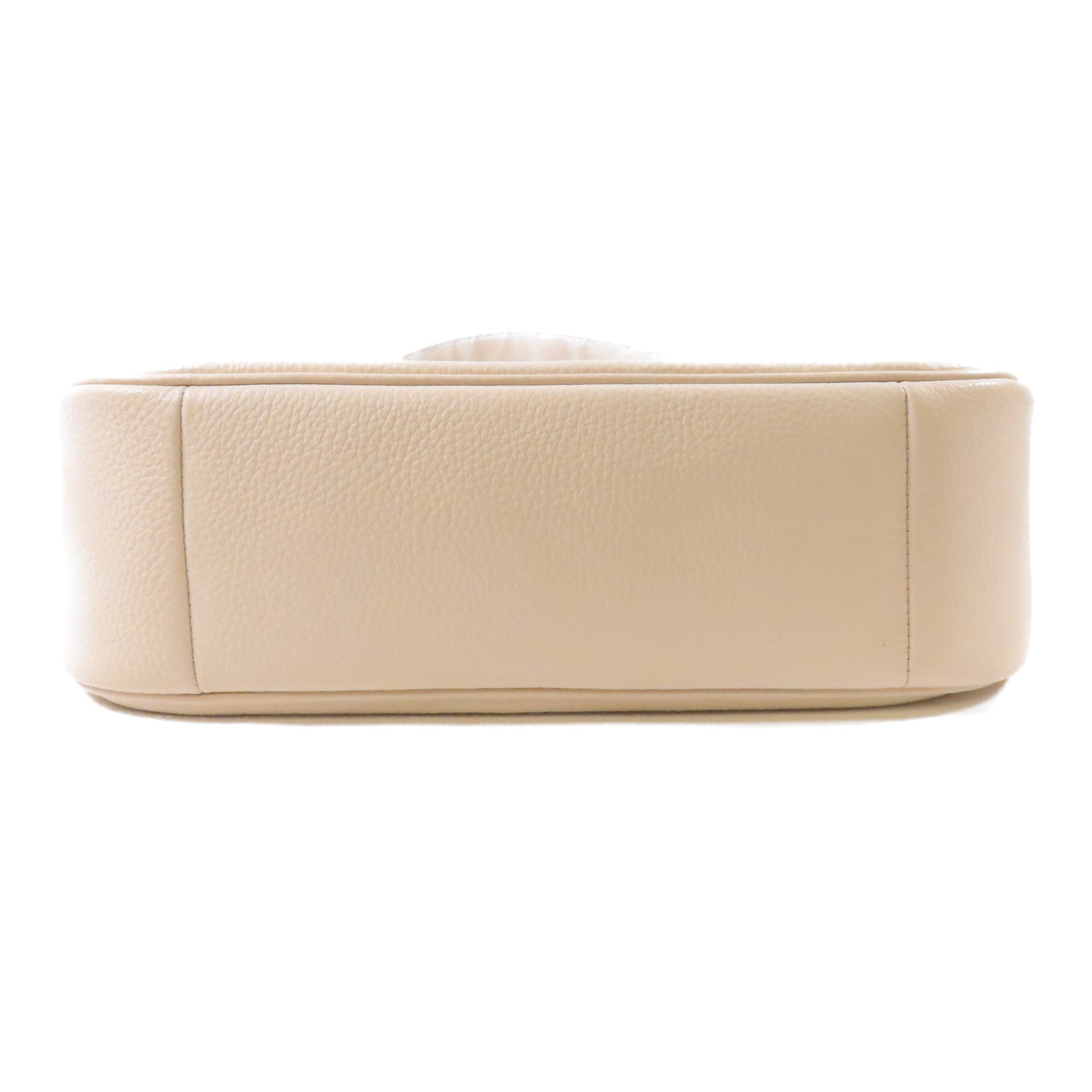 COACH GHW Shoulder Bag Calfskin Leather