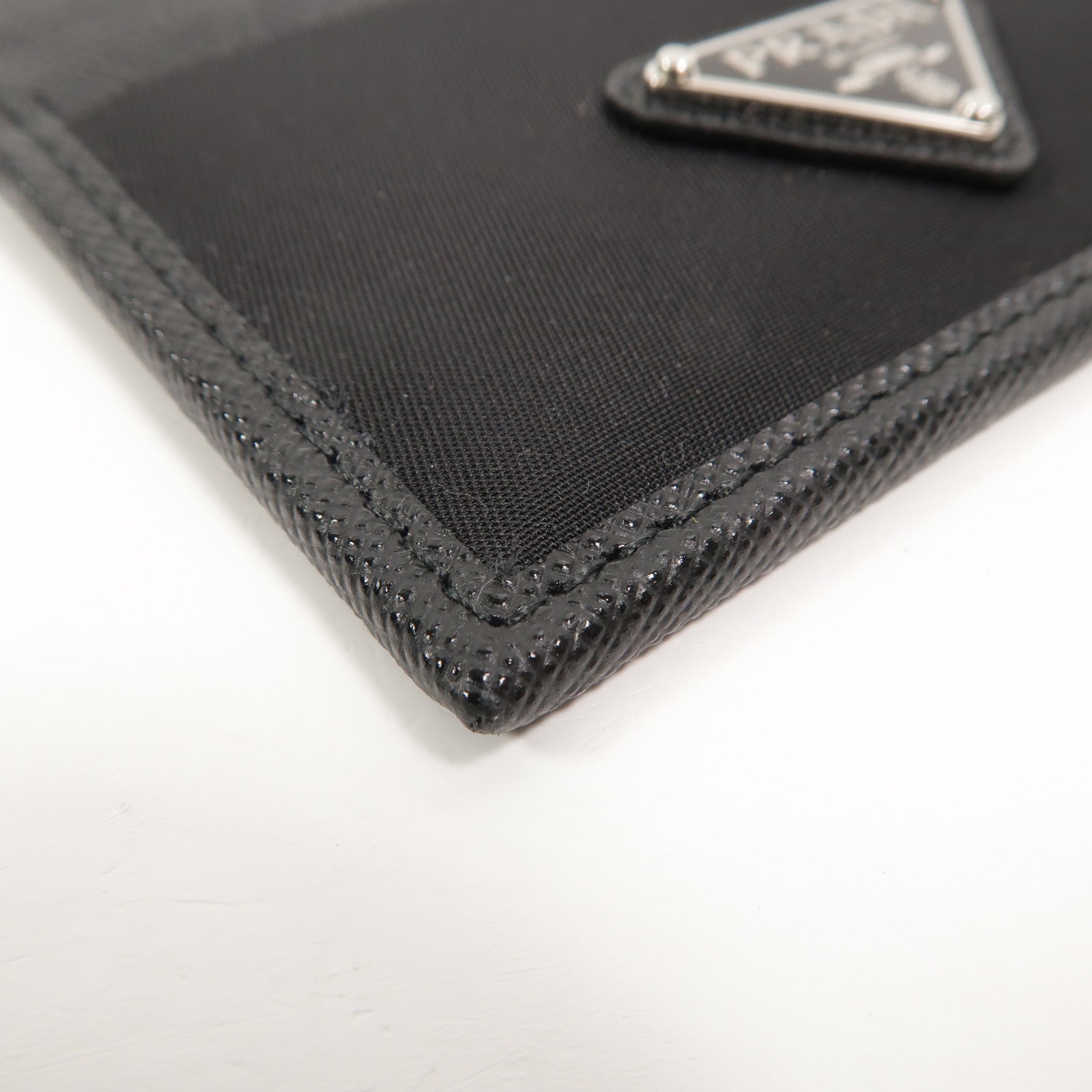 PRADA 尼龍/皮革Re-Nylon & Saffiano Leather Card Holder卡片套