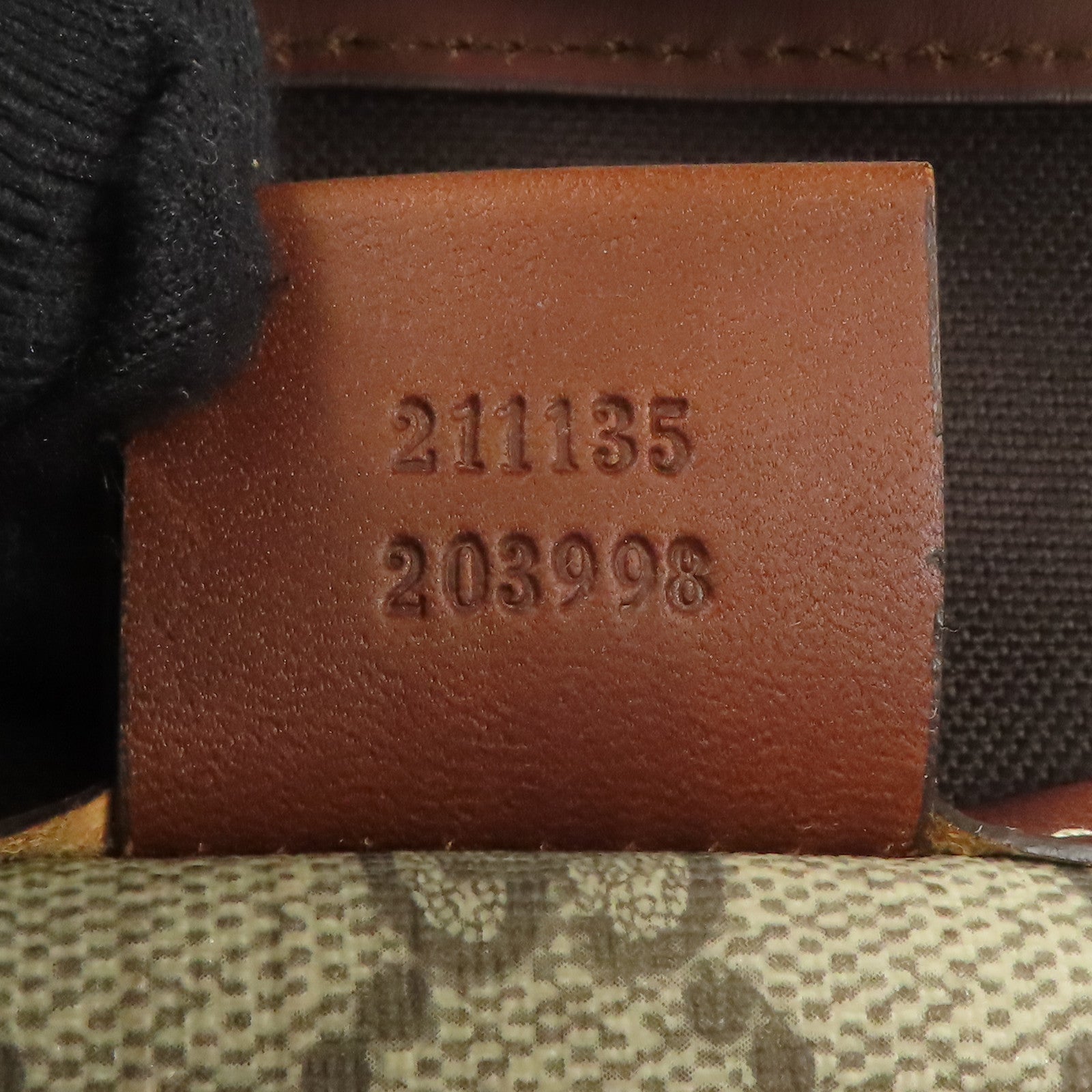 GUCCI GG GHW Tote Bag 211135 Coated Canvas Brown