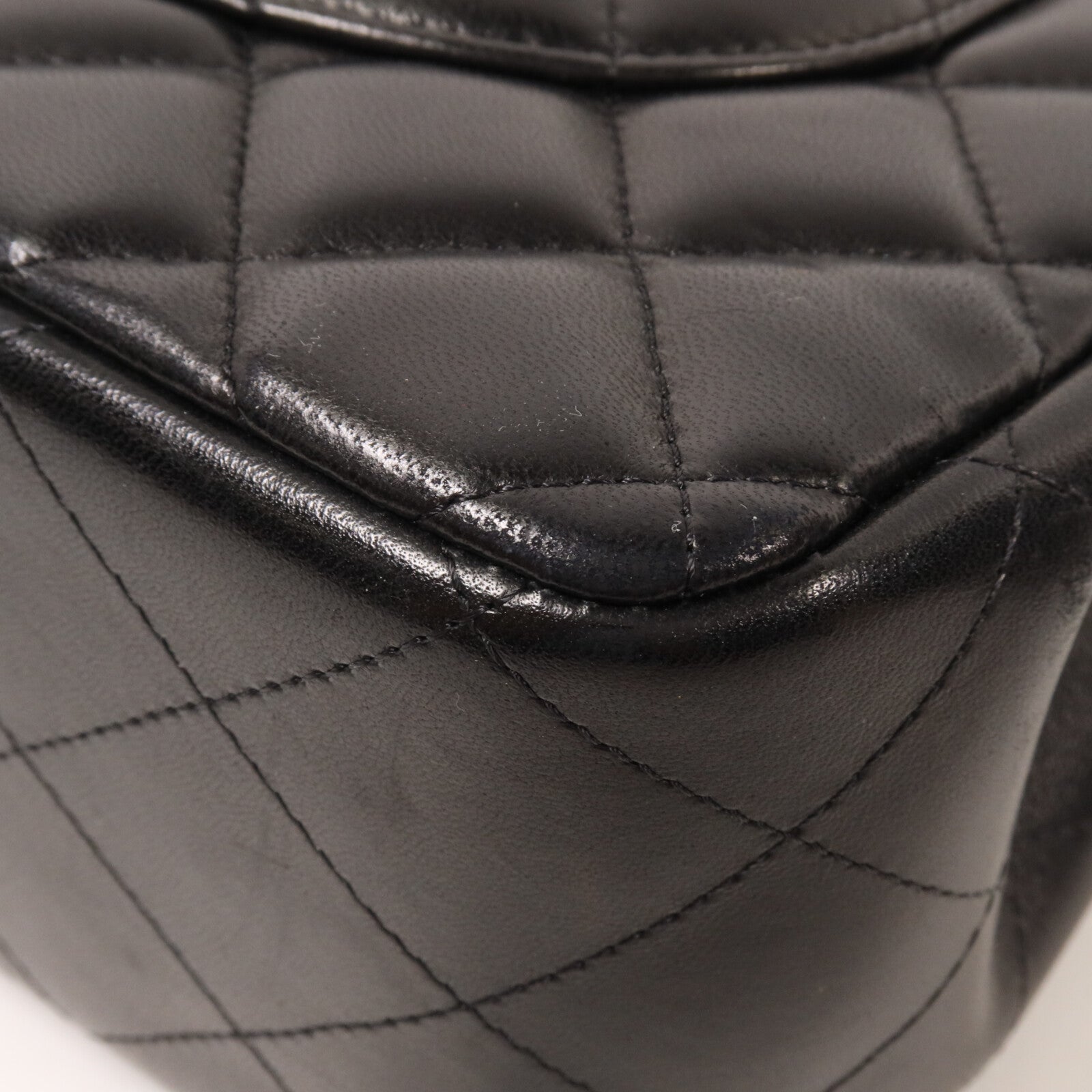 CHANEL 羊皮皮革Large Classic鏈帶肩背袋