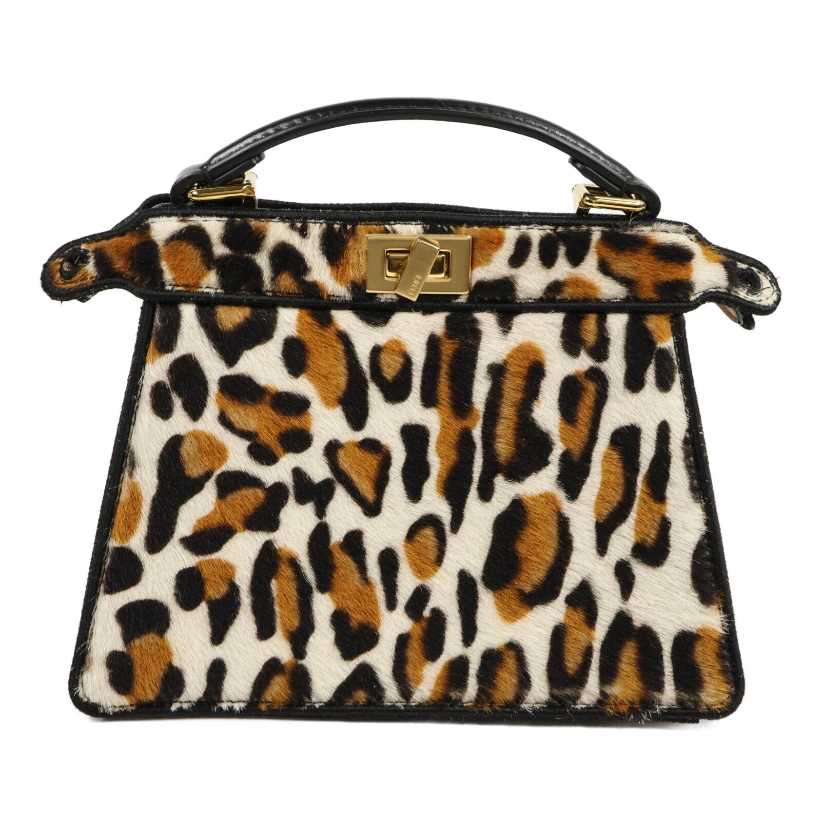 FENDI 馬毛Peekaboo ISeeU Petite手挽肩背兩用袋
