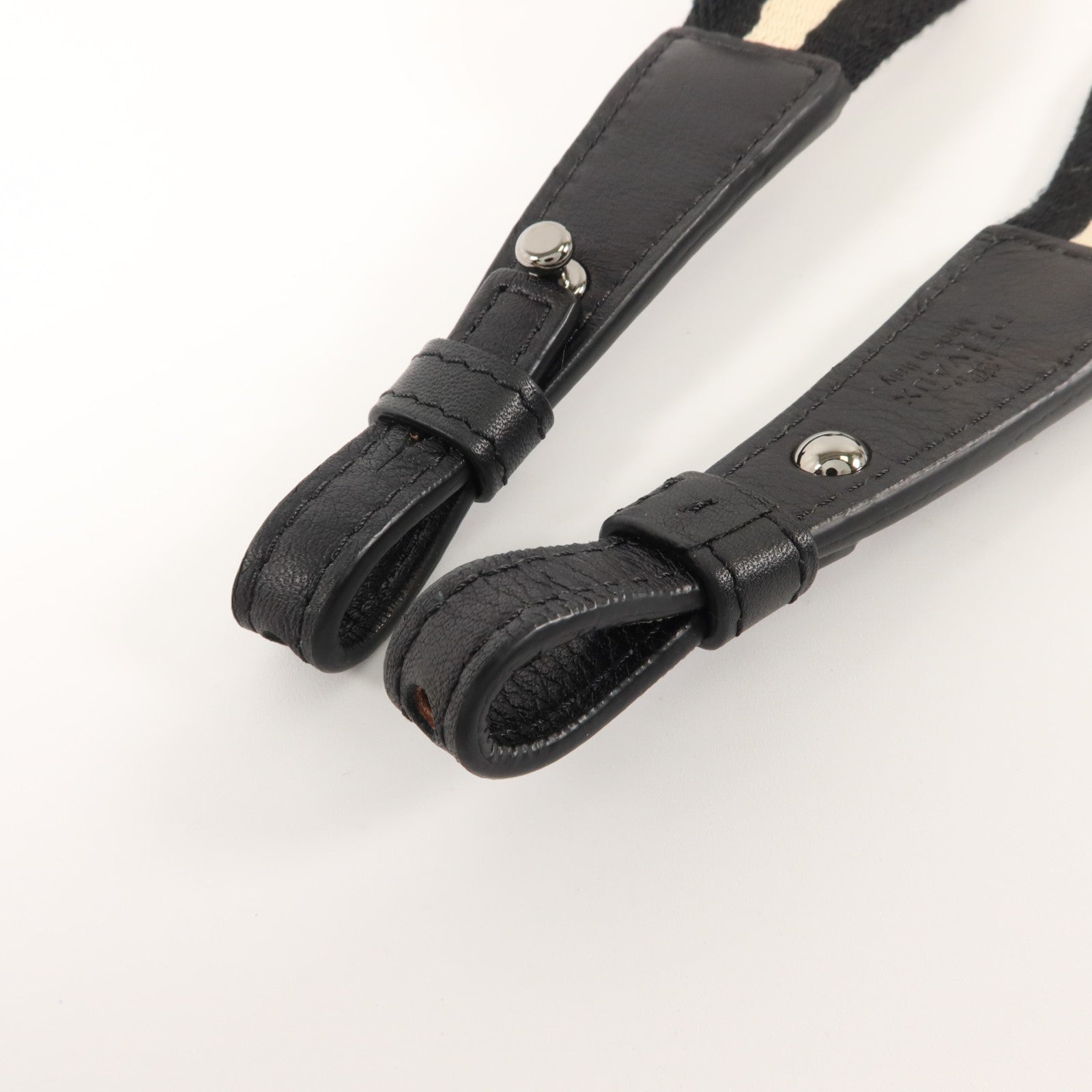 Delvaux 帆布/牛皮皮革Shoulder Strap肩帶