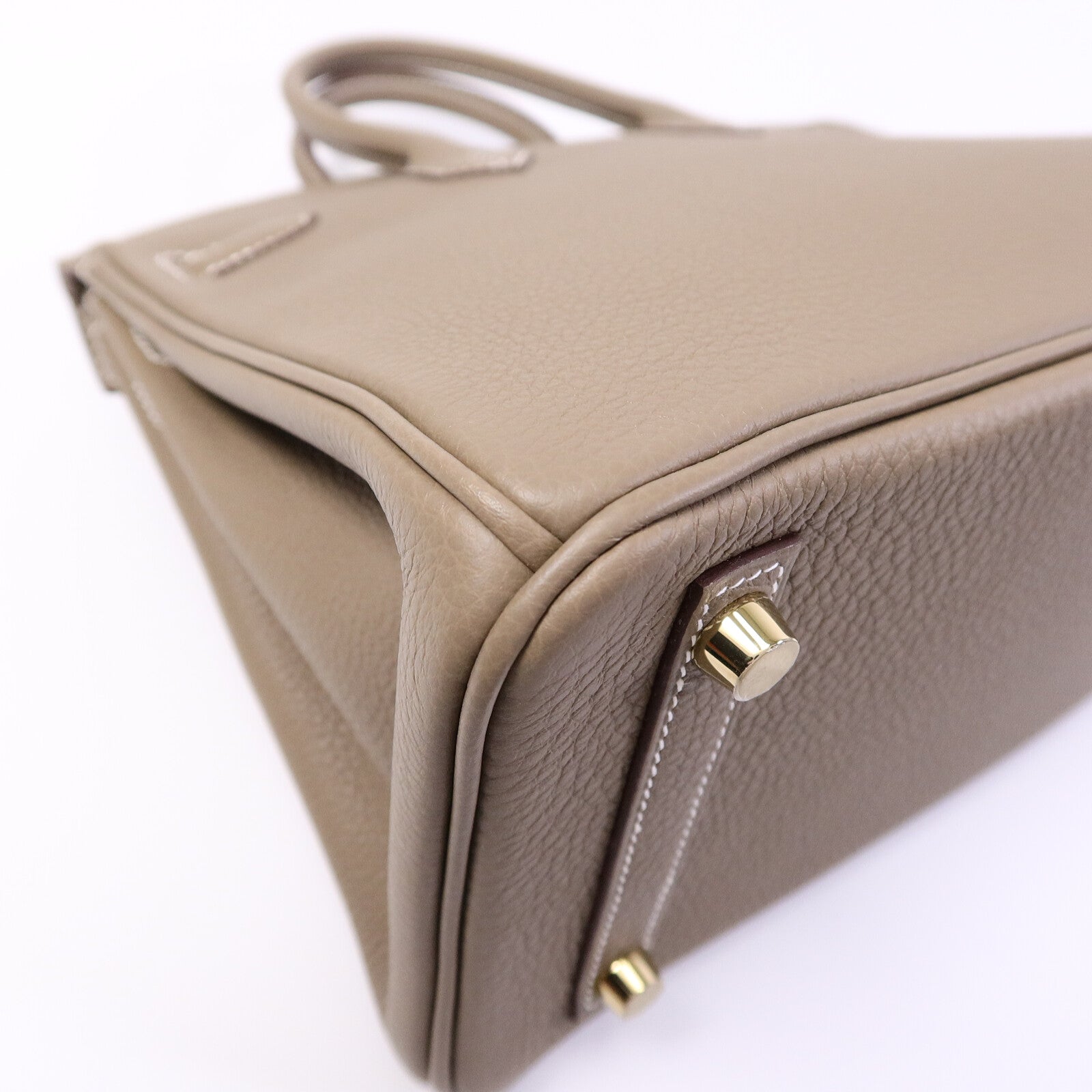 HERMES Togo皮革Birkin 25手挽袋Etoupe
