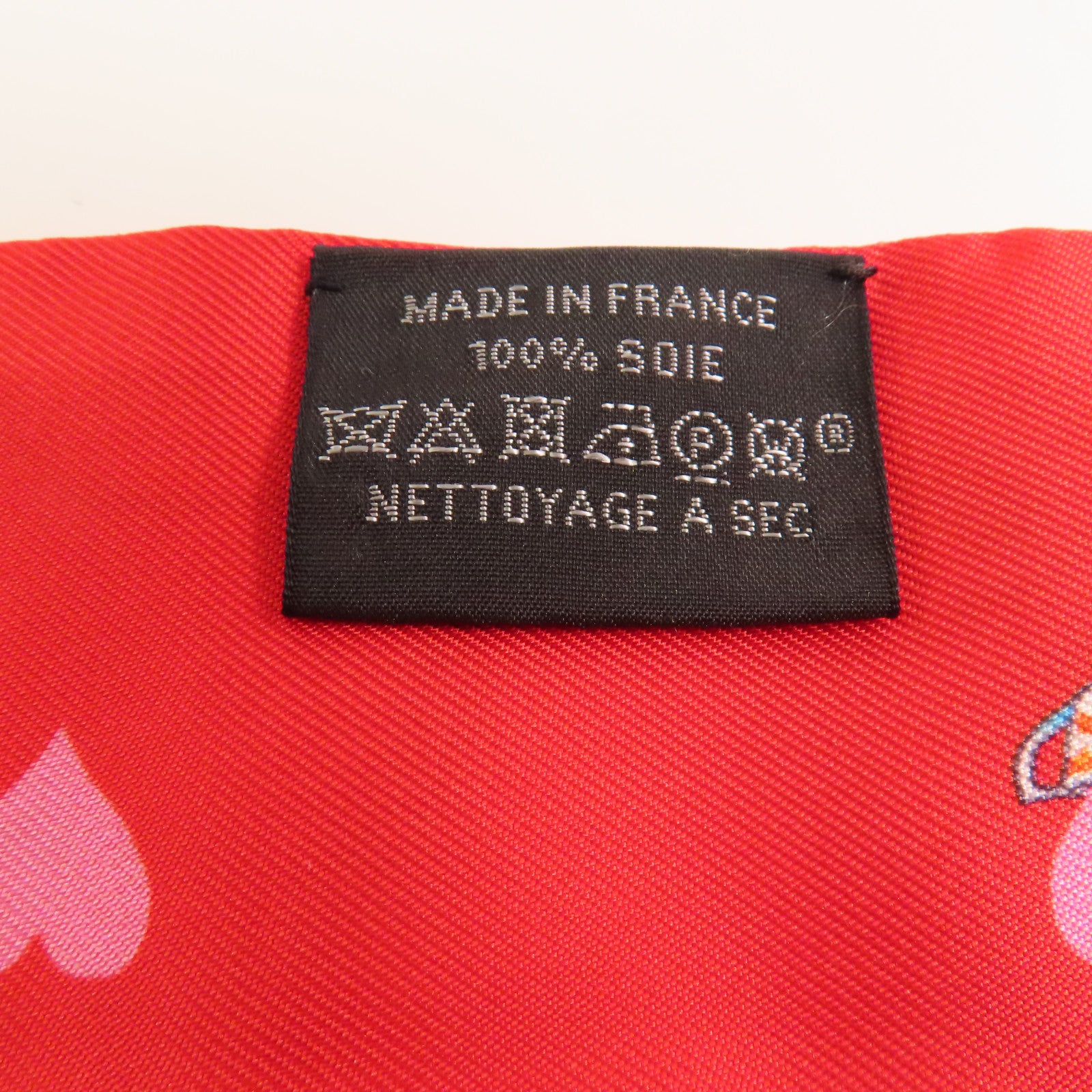 HERMES Twilly Scarf Scarves Silk Red