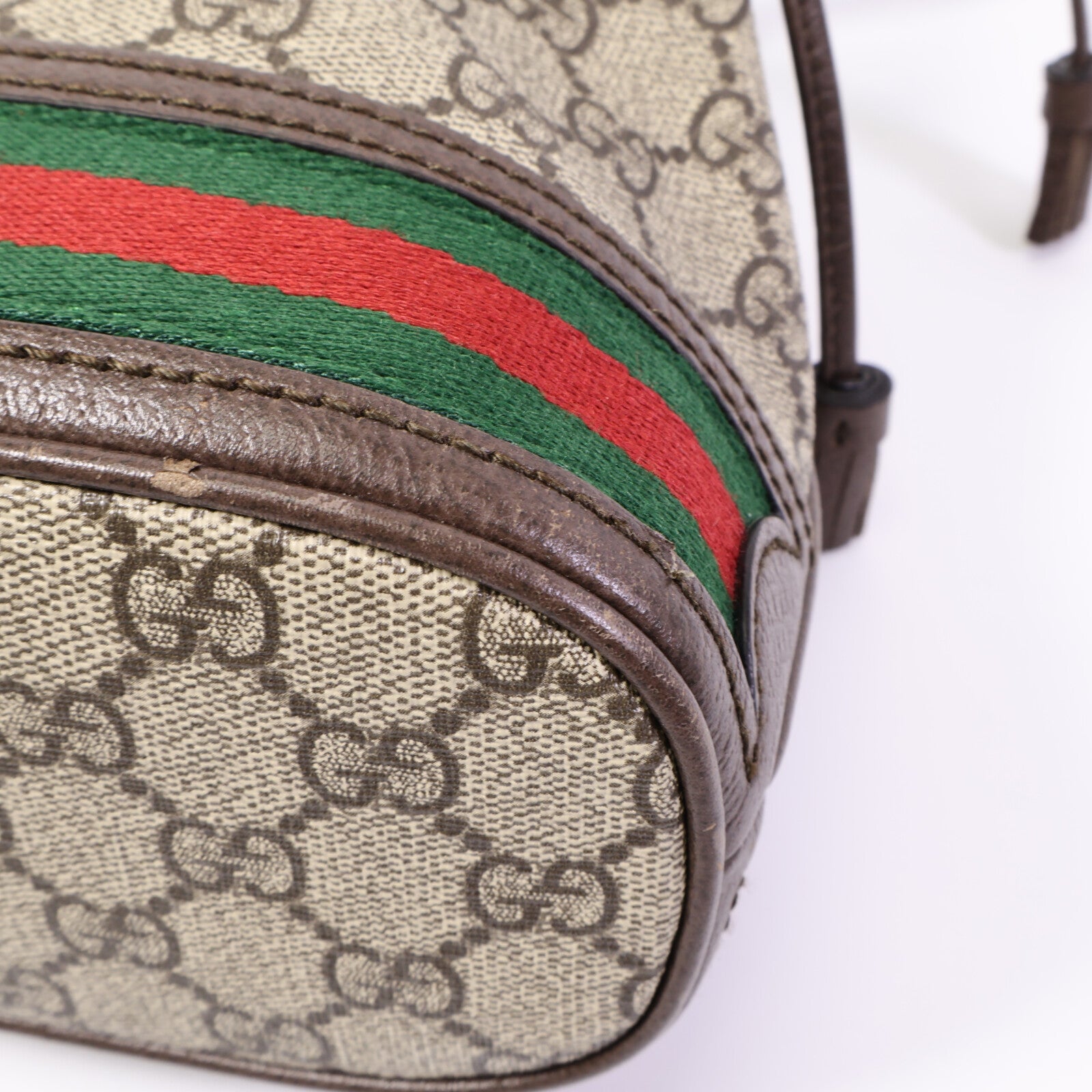 GUCCI 塗層帆布Ophidia Mini Bucket肩背袋