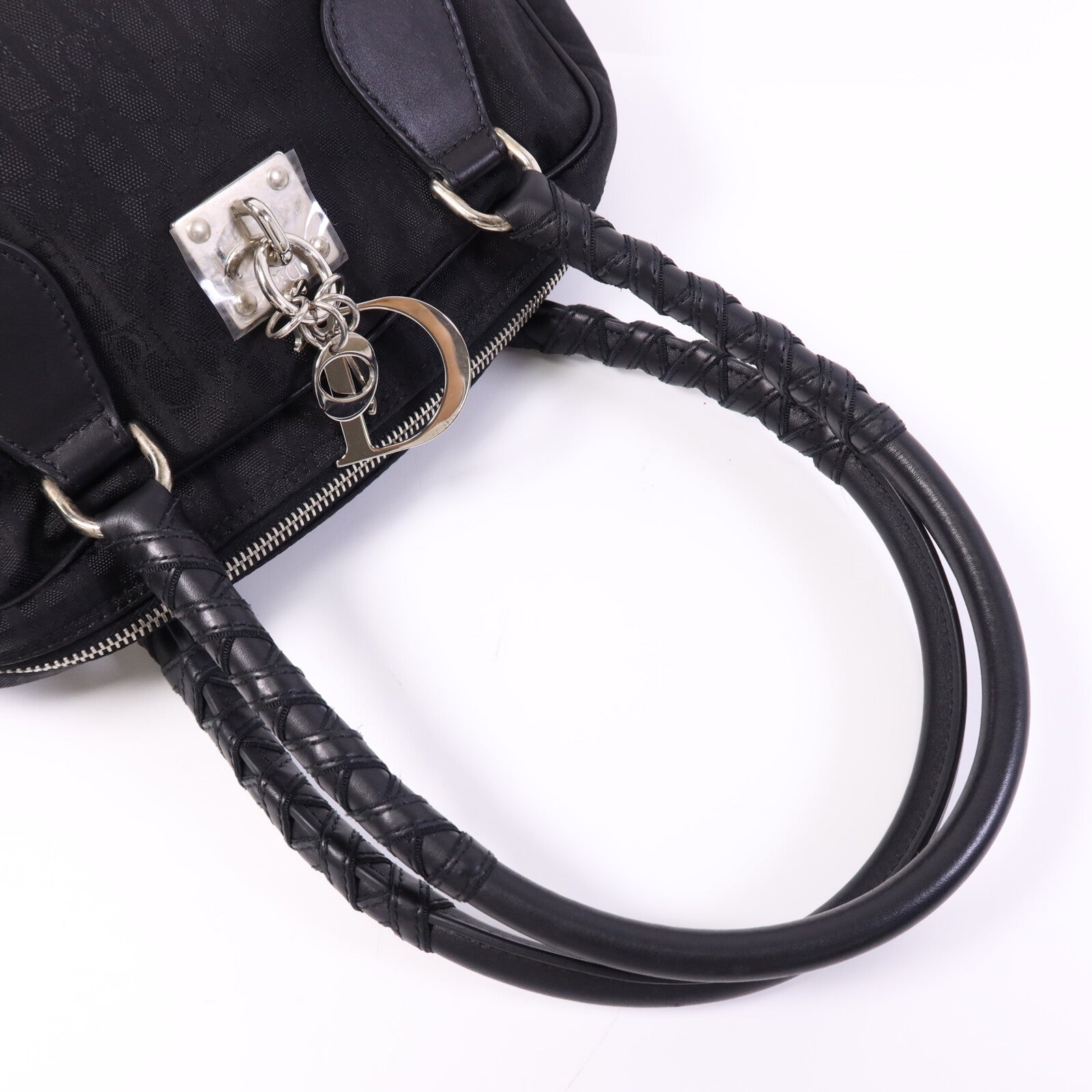 Dior 帆布Tote Bag銀扣手挽袋