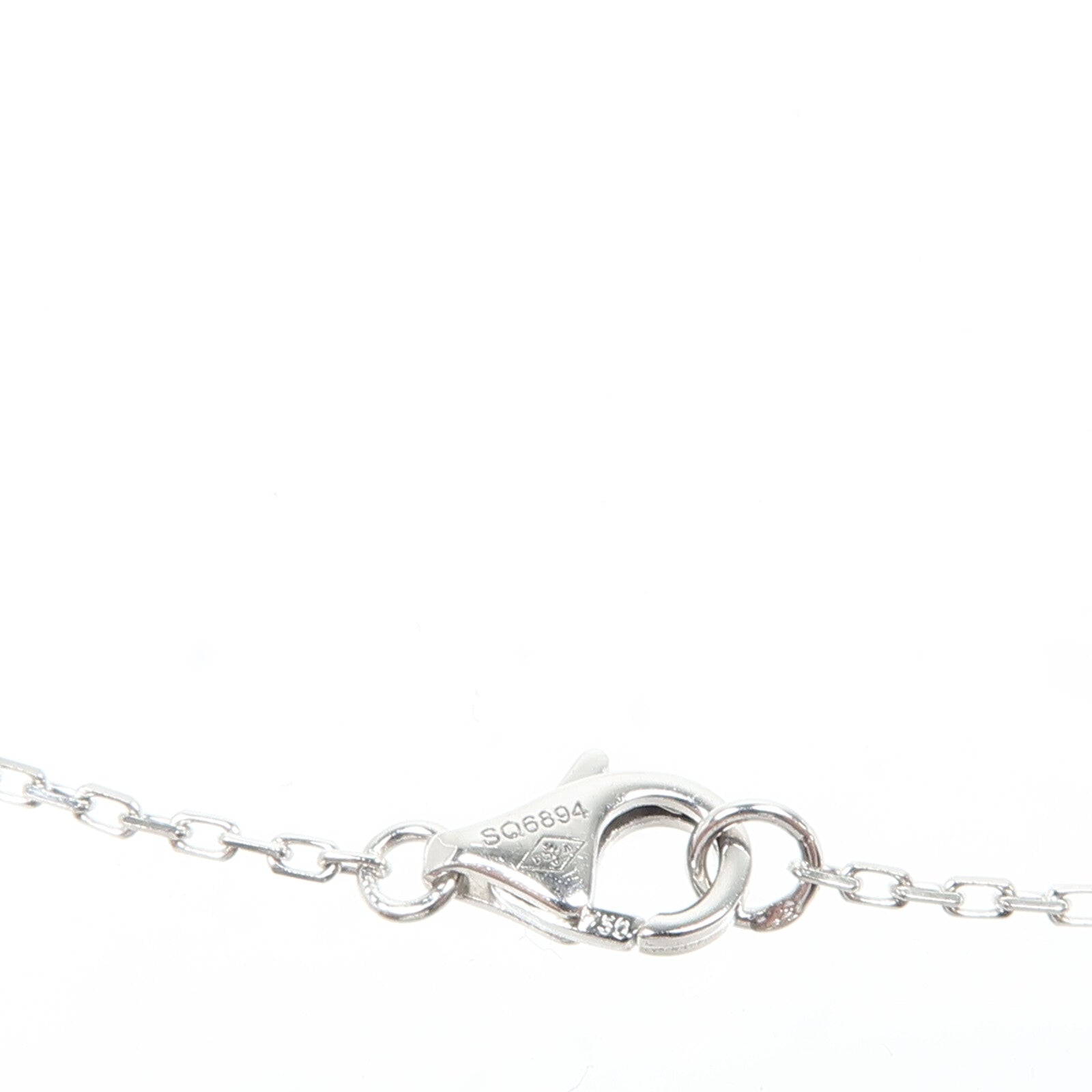 CARTIER 18K白金Diamond Entrelaces Necklace鑽石項鍊