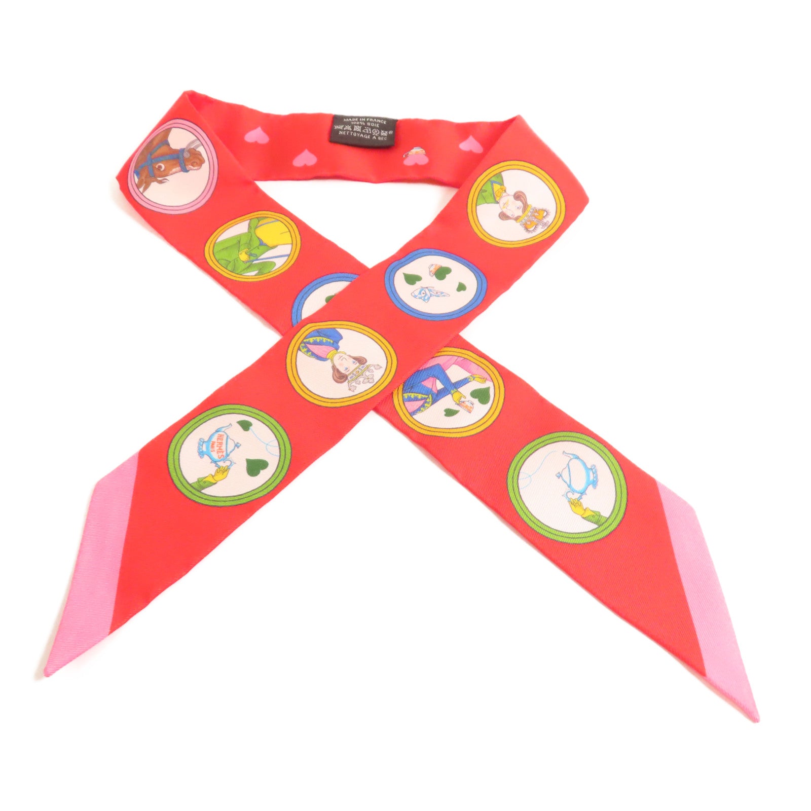 HERMES 絲質Twilly絲巾