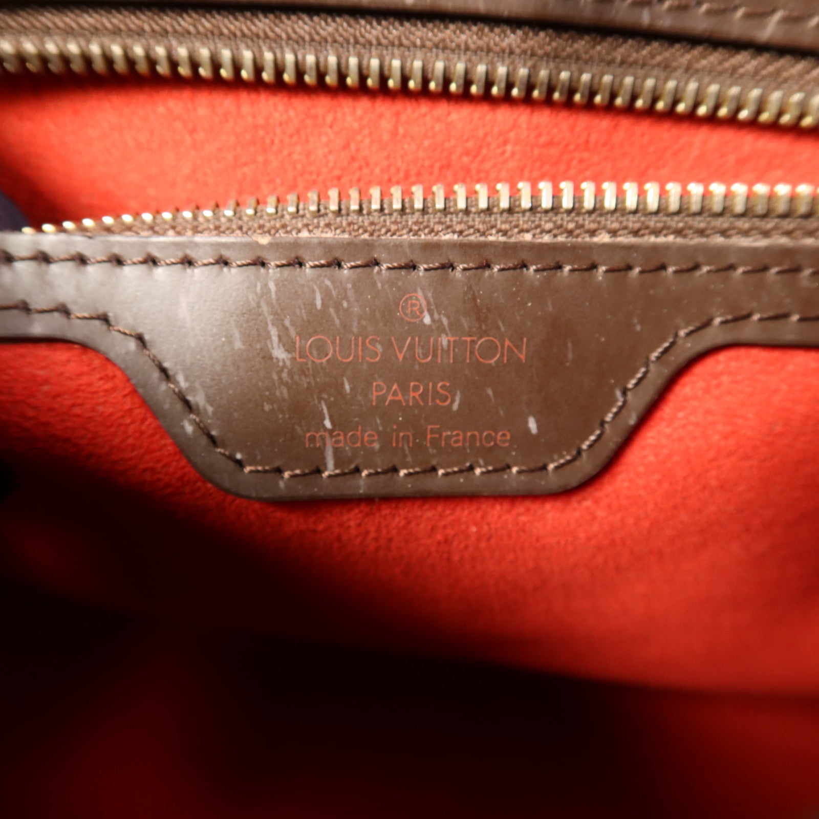 LOUIS VUITTON Damier Hampstead PM金扣手挽袋