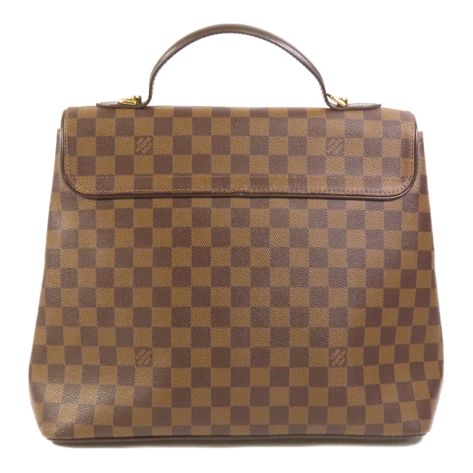 LOUIS VUITTON 【激減優惠】Damier Bergamo MM金扣手挽袋