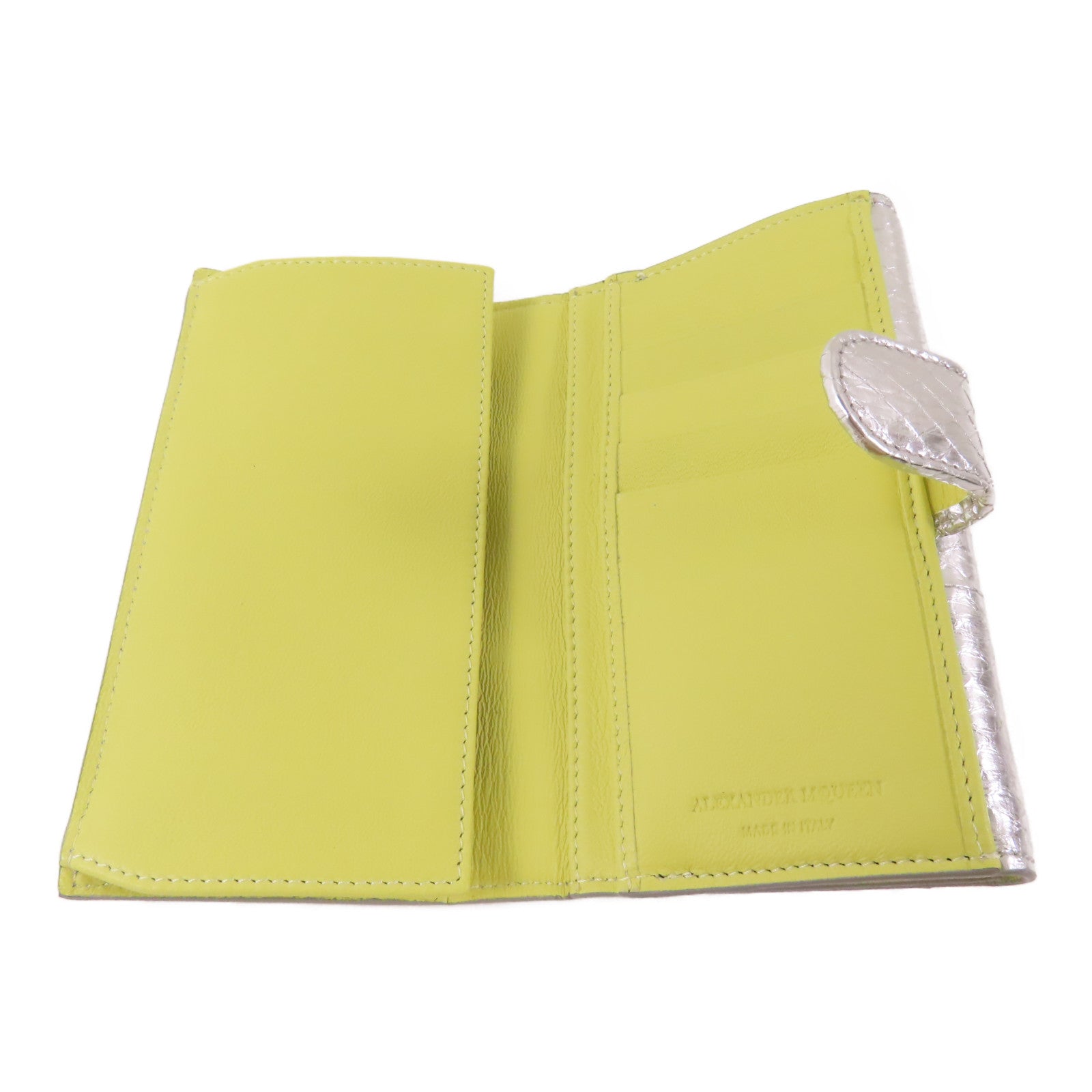 SELECTION 皮革Alexander Mcqueen Wallet銀扣長錢包