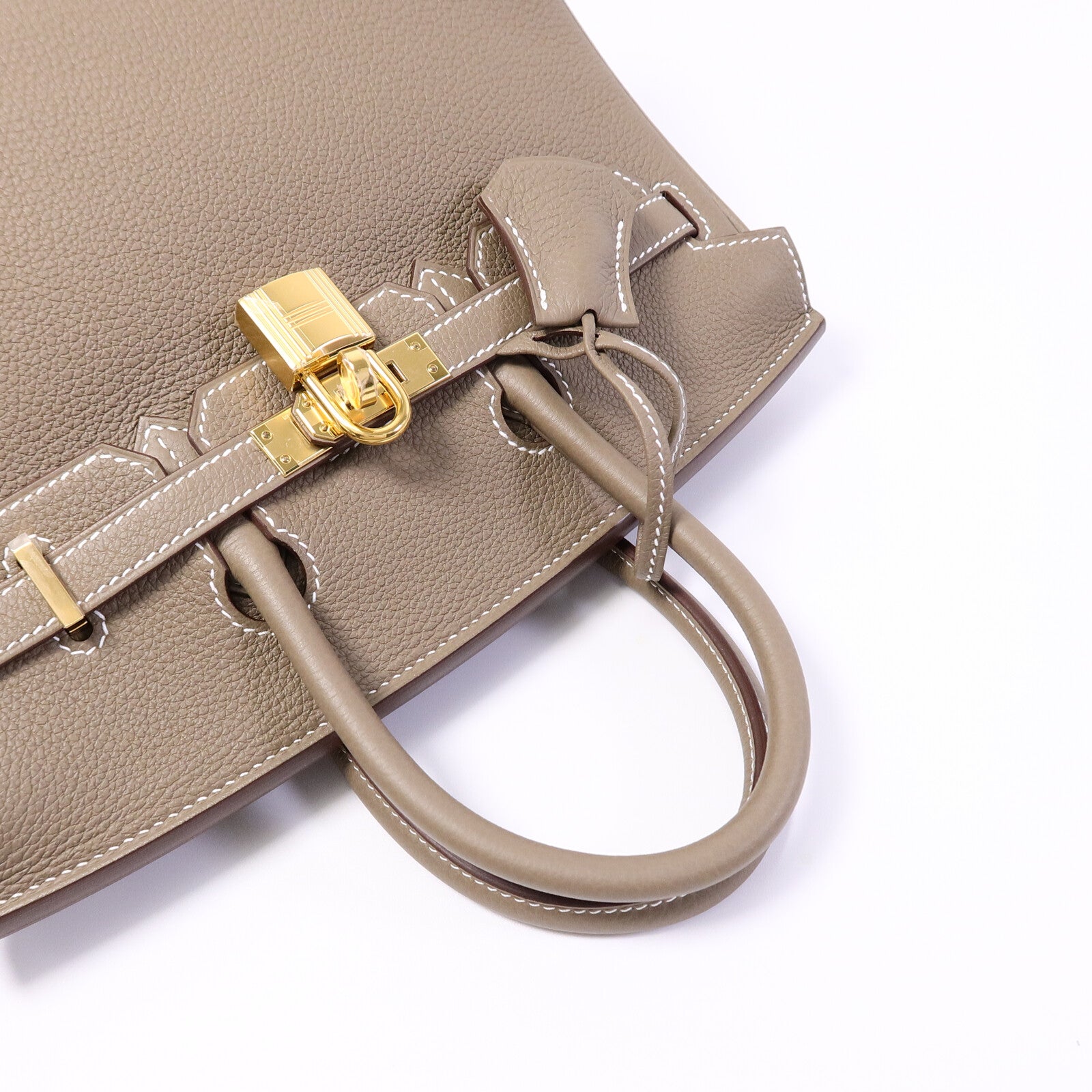HERMES Togo皮革Birkin 25手挽袋Etoupe