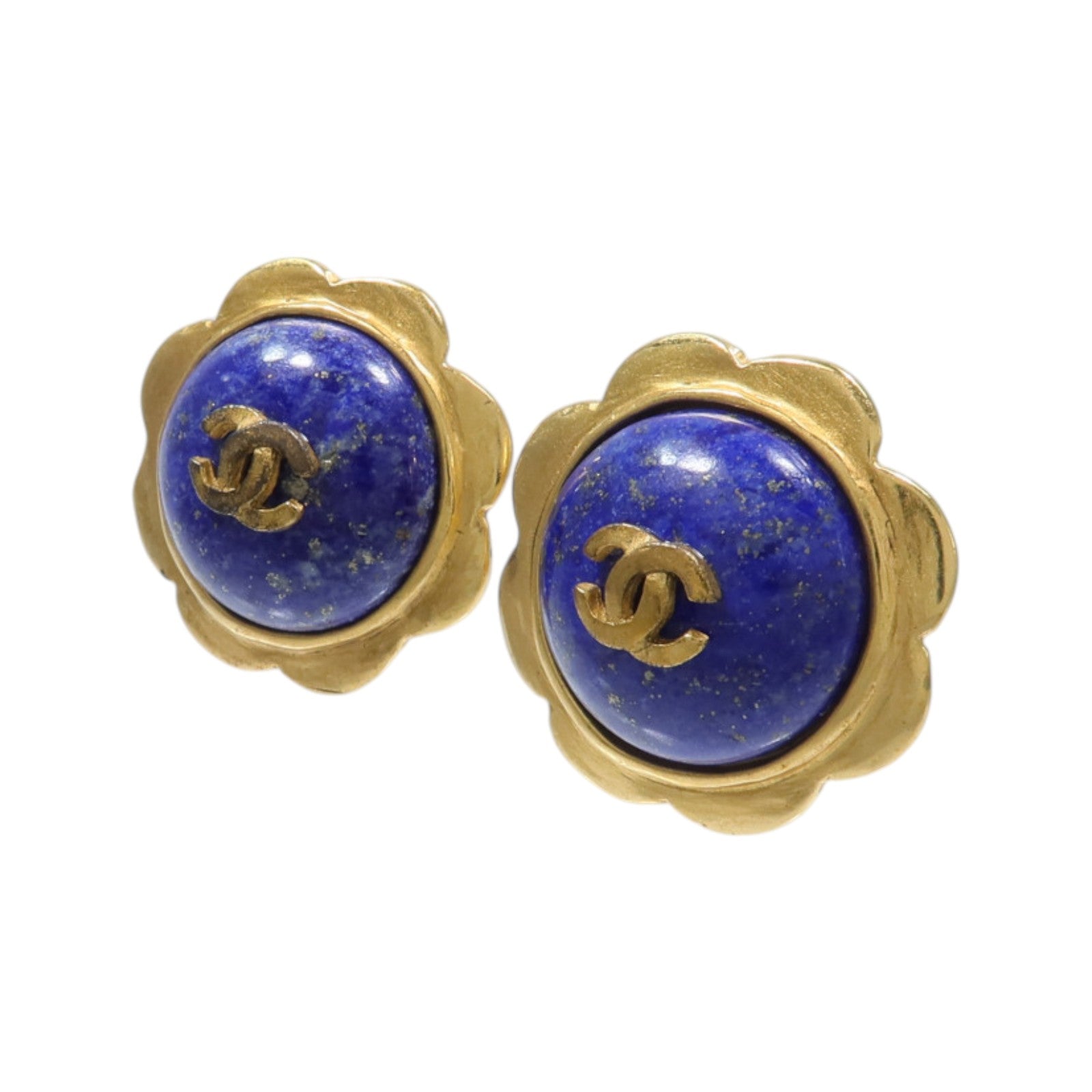 CHANEL 金屬/PVC Vintage Earrings耳環