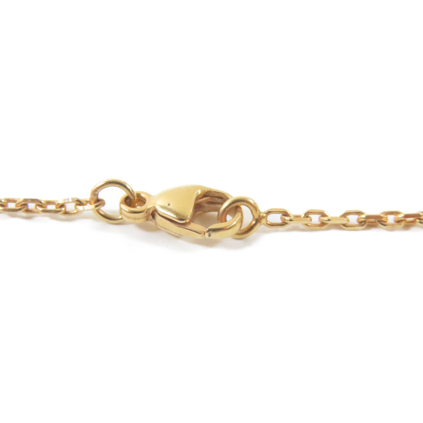 HERMES 金屬Mini Pop H Necklace項鍊金色/Marron Glace/灰色#40cm