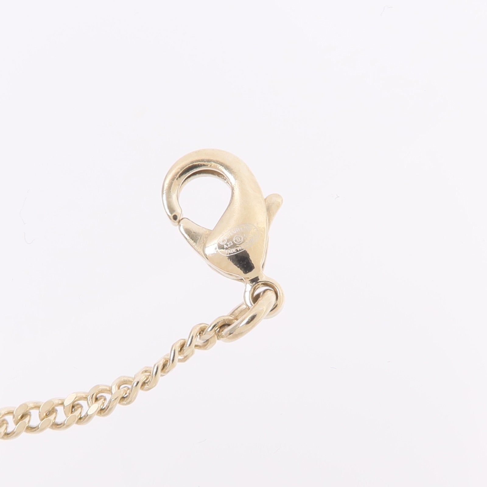 CHANEL 金屬Crystal Cut-Out CC Logo Necklace項鍊