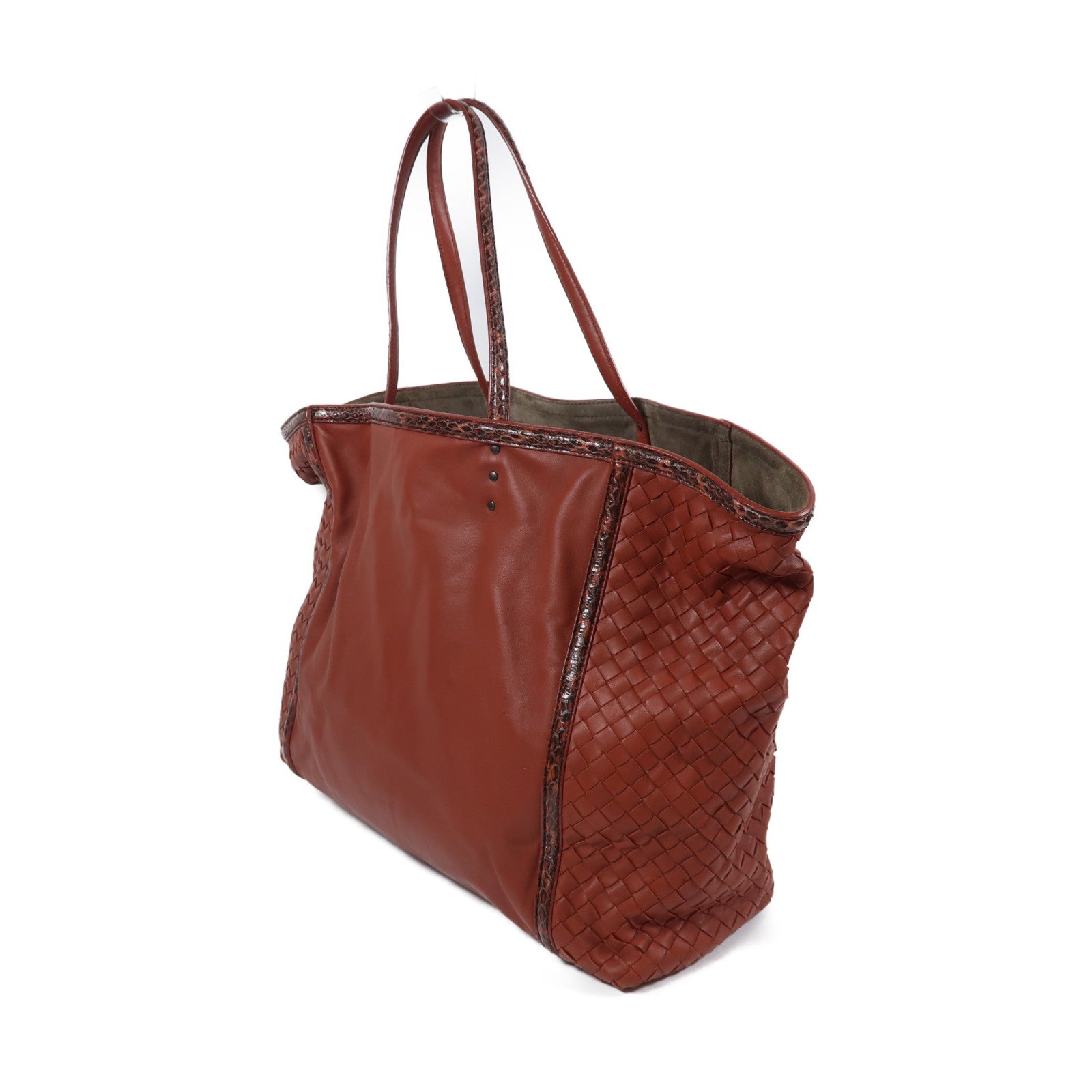 BOTTEGA VENETA 牛皮皮革Tote Bag手挽袋紅色