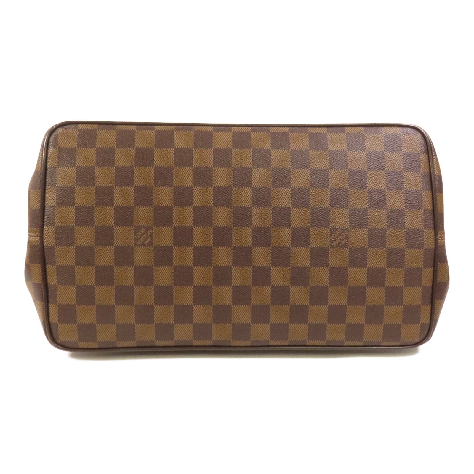 LOUIS VUITTON Damier Bergamo MM金扣手挽袋