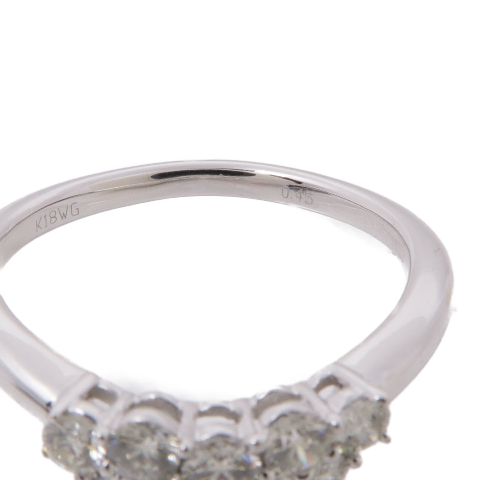 JEWELRY 【激減優惠】18K白金Diamond Ring鑽石戒指US#7.5