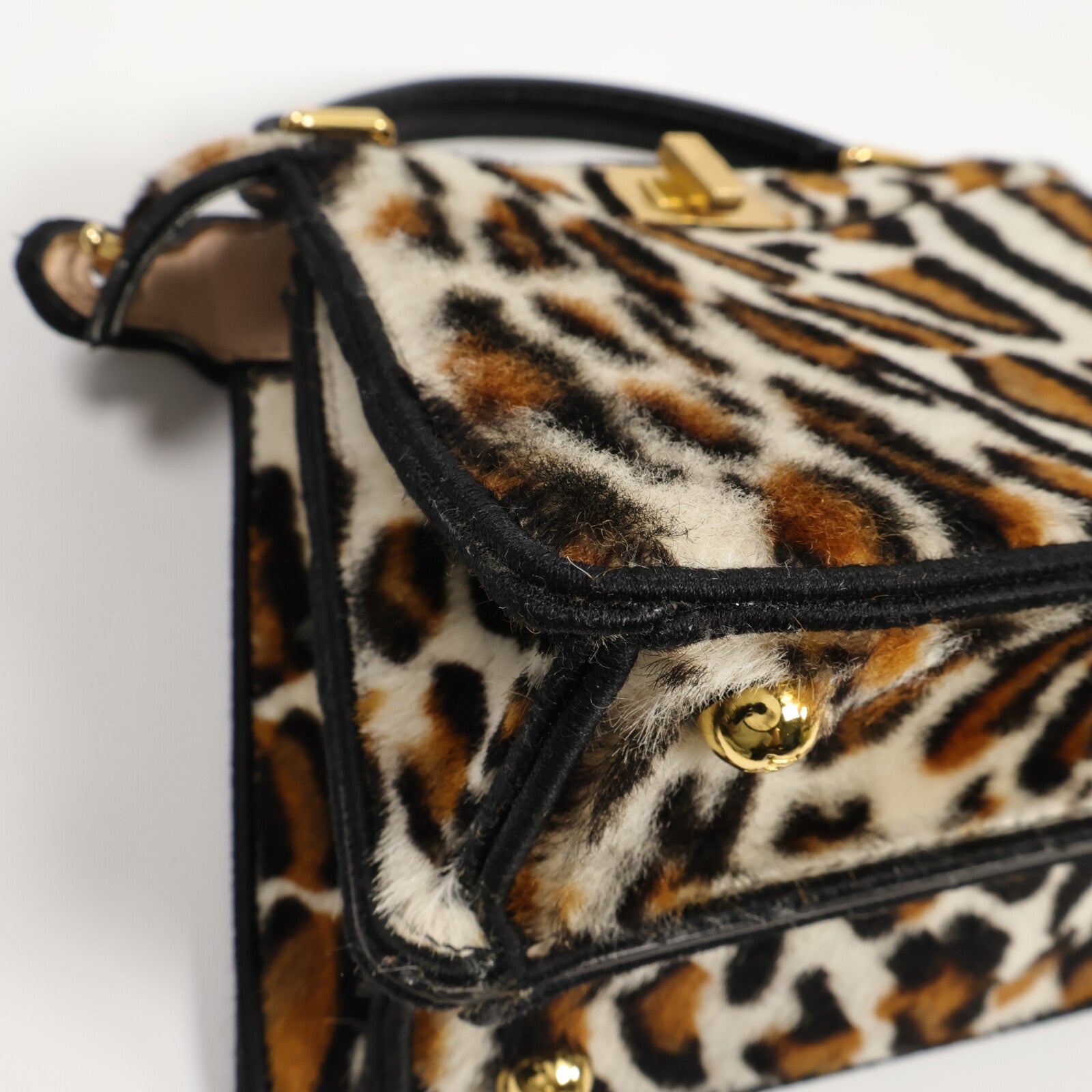 FENDI 馬毛Peekaboo ISeeU Petite手挽肩背兩用袋