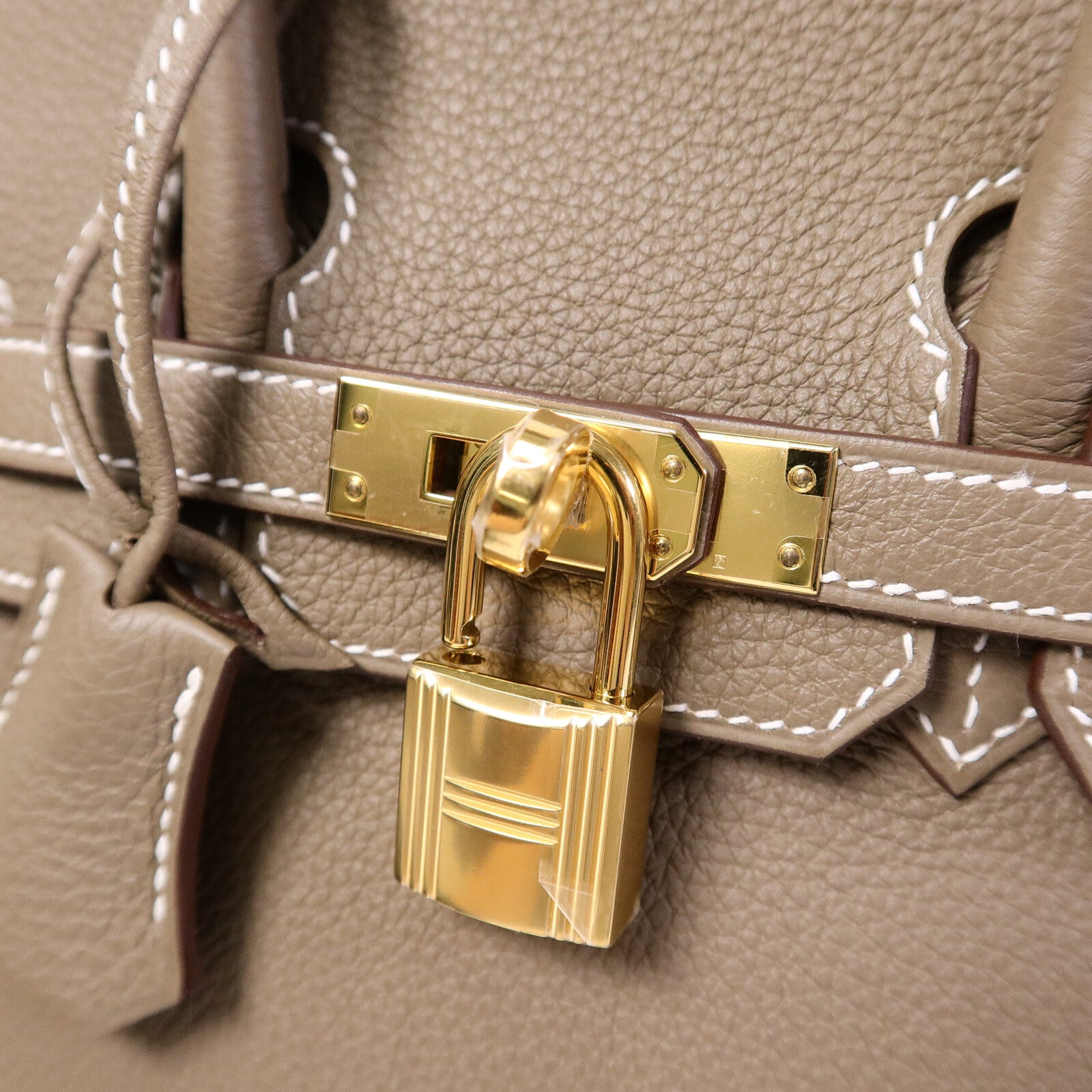 HERMES Togo皮革Birkin 25手挽袋Etoupe
