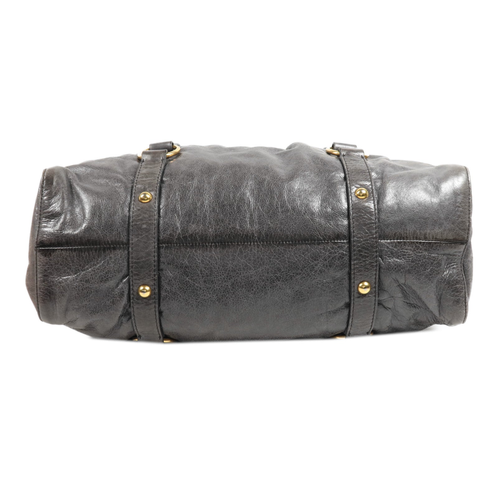 Miu Miu 牛皮皮革Shoulder Bag金扣手挽肩背兩用袋